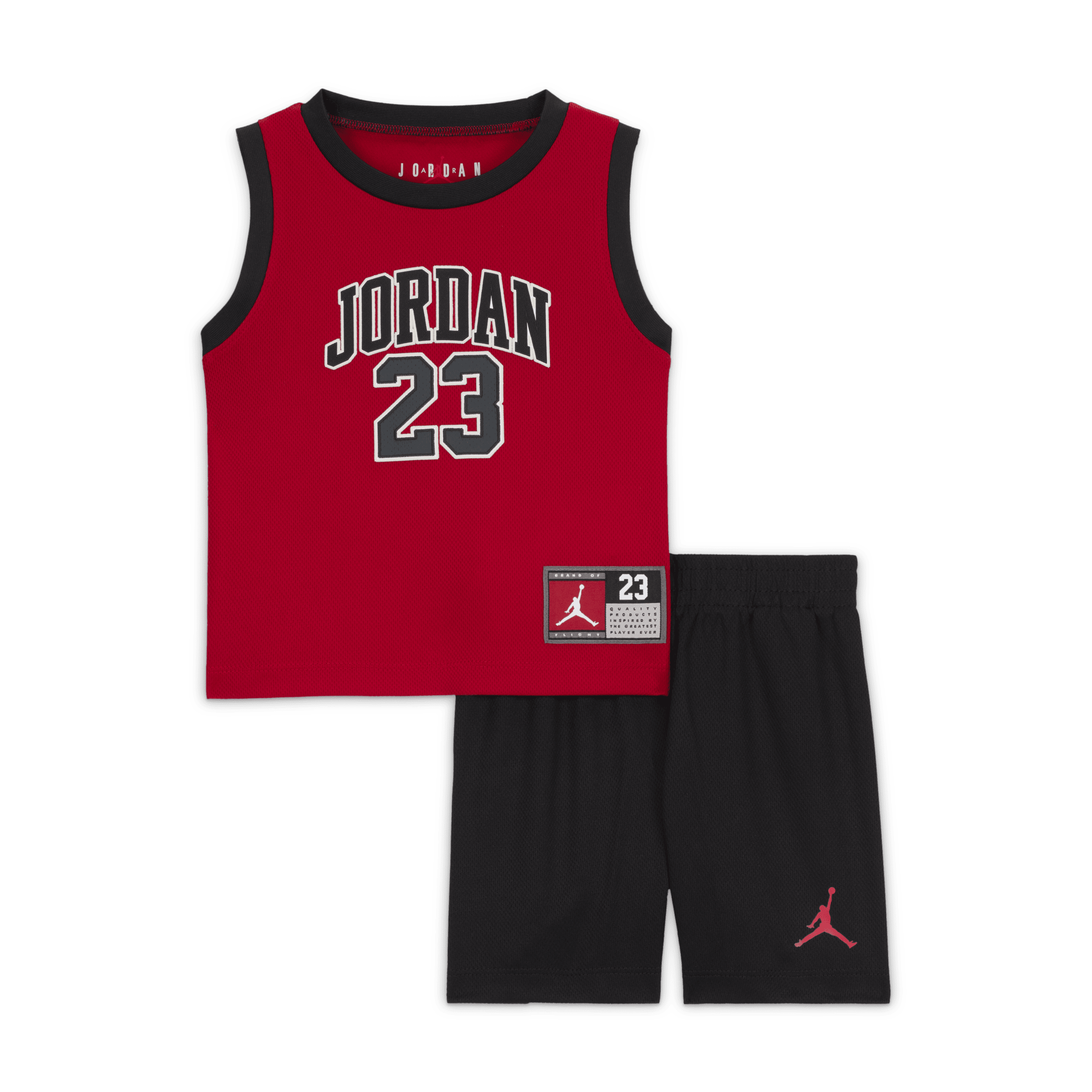 Jordan 23 Jersey Conjunto de camiseta de tres piezas - Bebé (12-24 M) - Negro