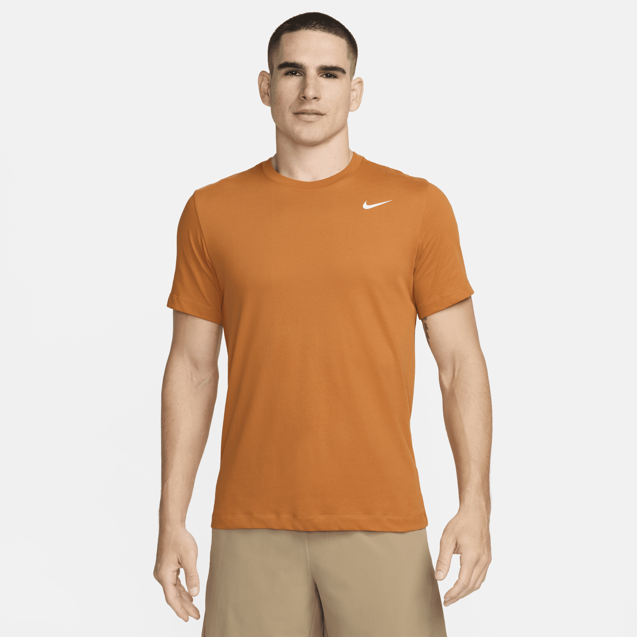 Nike Dri-FIT-fitness-T-shirt til mænd - Orange