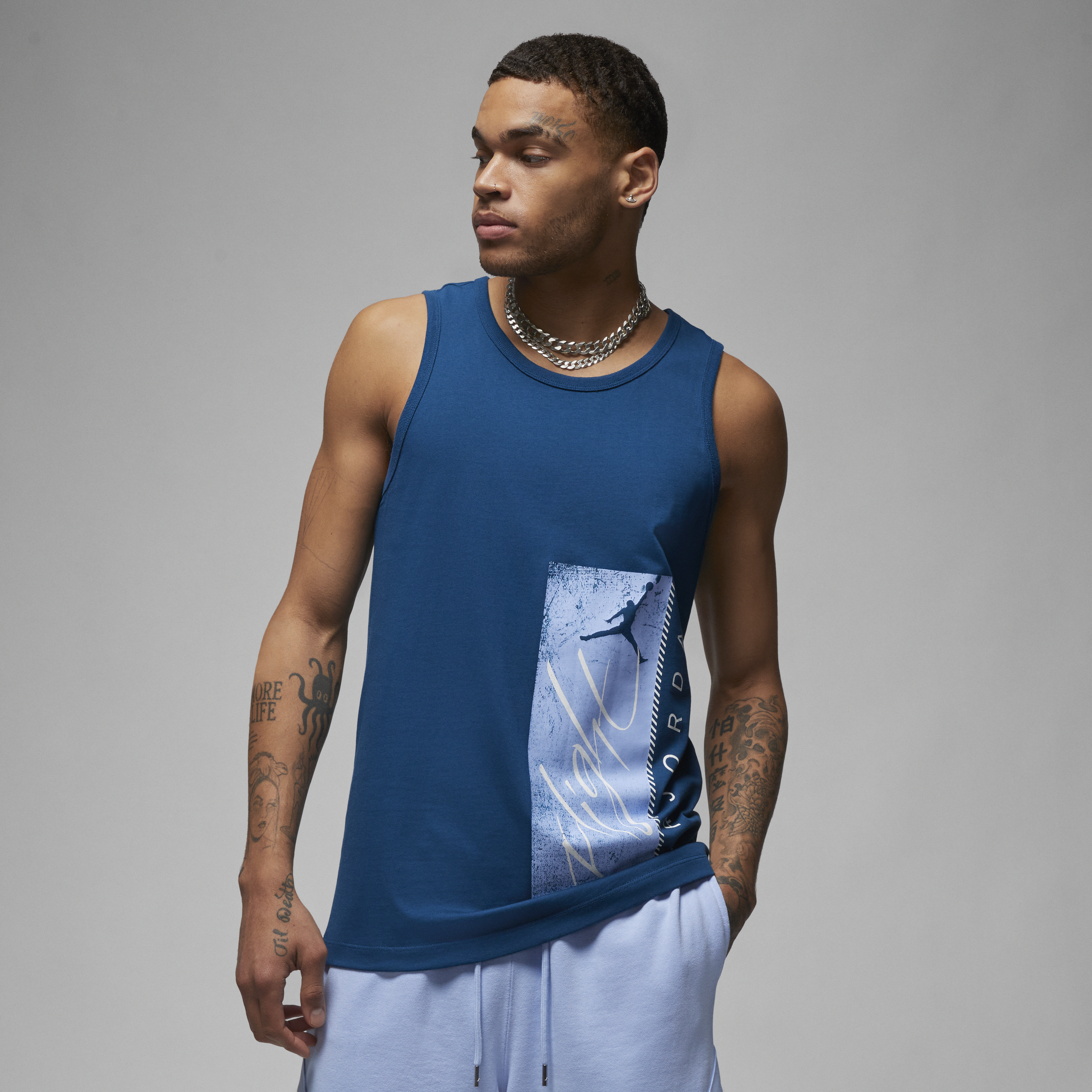 Blauwe tanktop hot sale