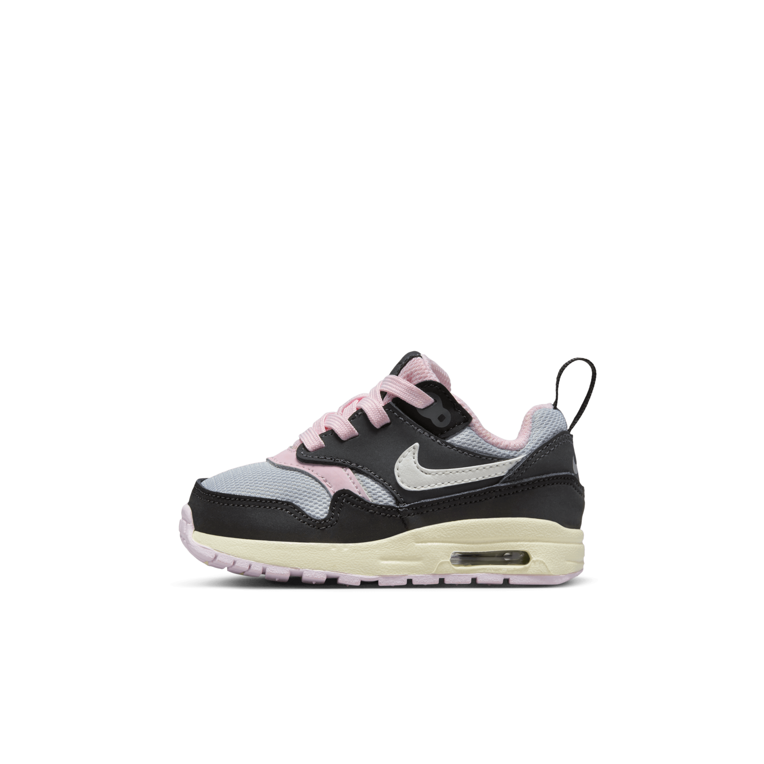Nike Air Max 1 EasyOn schoenen voor baby's/peuters - Zwart
