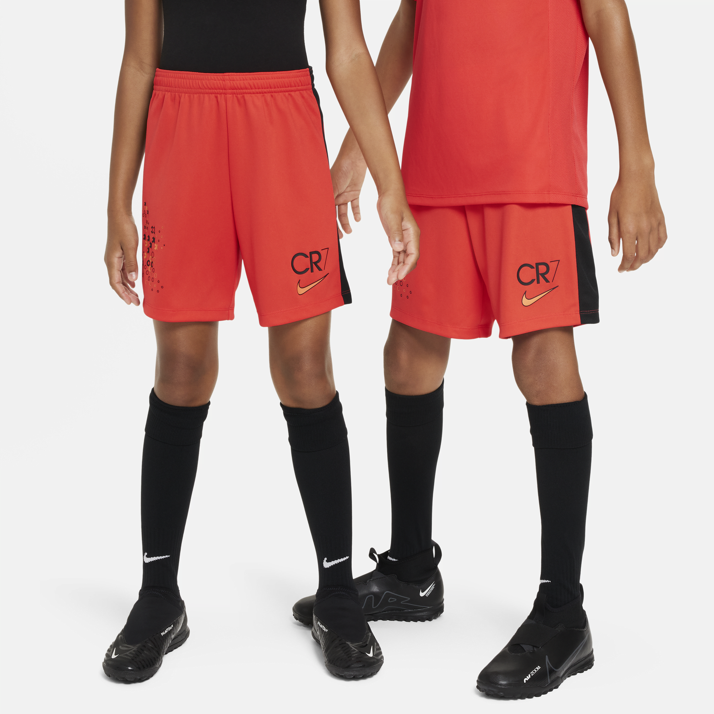 Nike CR7 Dri-FIT Academy23-fodboldshorts til større børn - rød