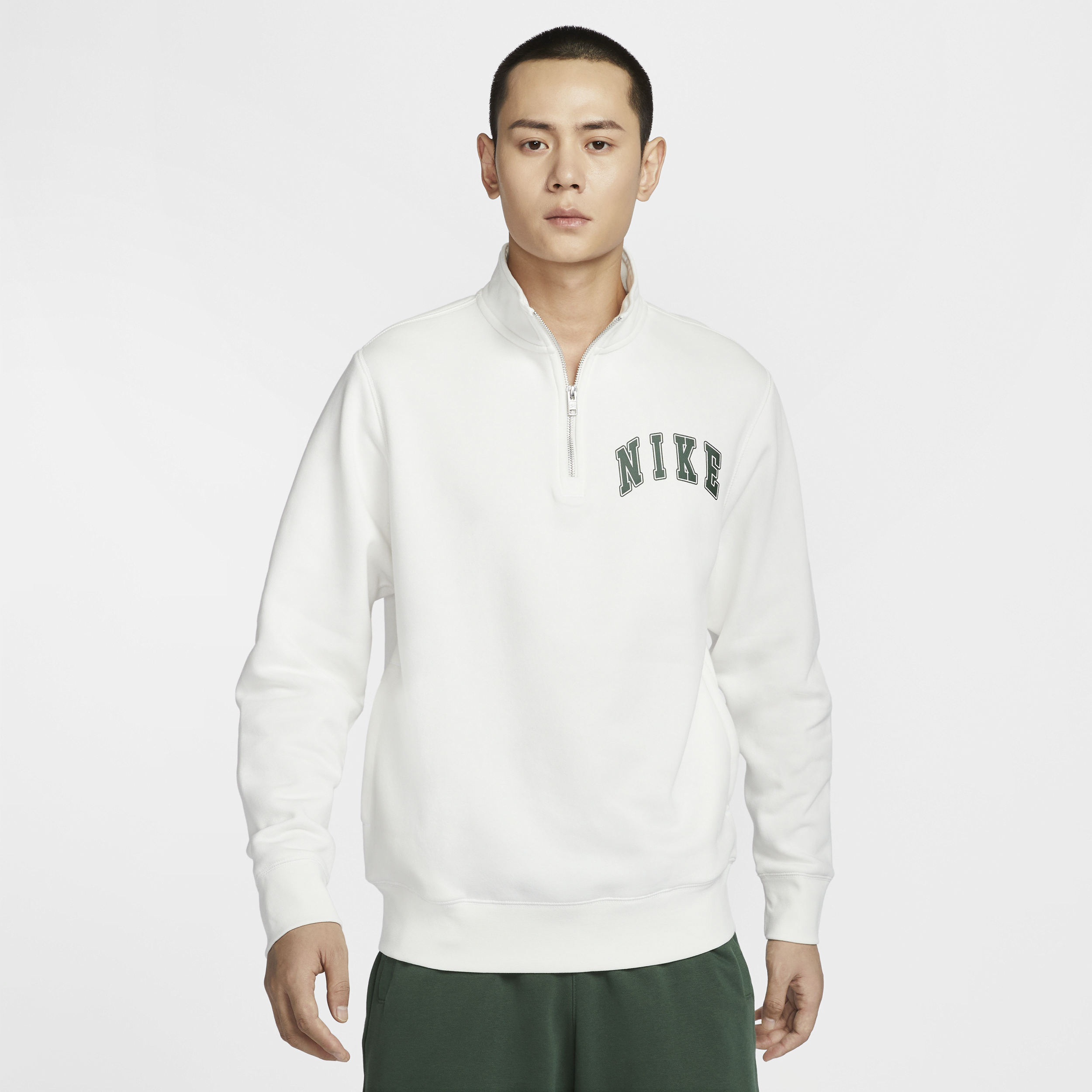 【ナイキ(NIKE)公式ストア】ナイキ クラブ メンズ 1/4ジップ フリース トップ FZ0874-133 ホワイト 【ナイキ(NIKE)公式ストア】ナイキ クラブ メンズ 1/4ジップ フリース トップ FZ0874-133 ホワイト