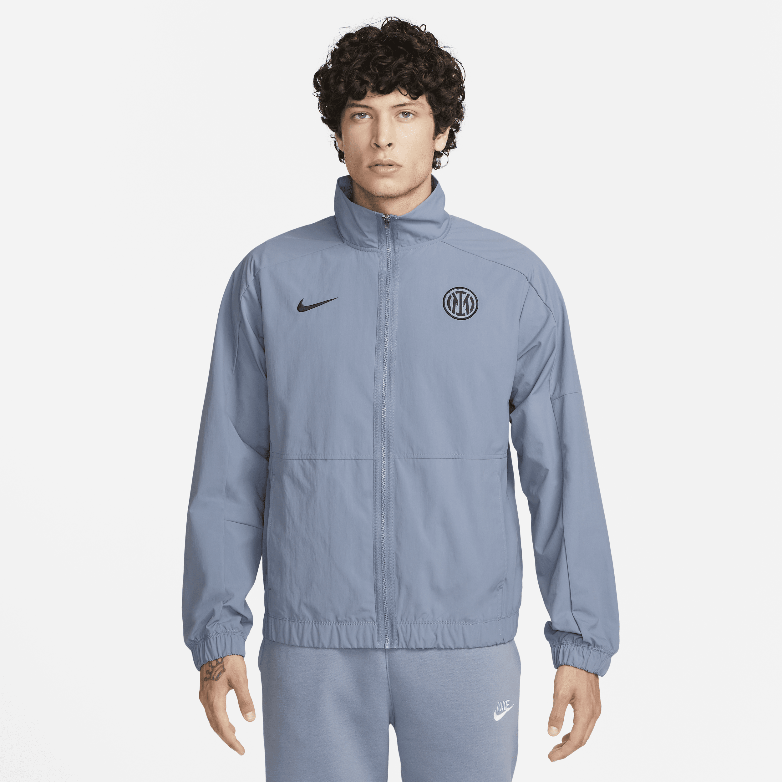 Giacca da calcio in tessuto Nike Inter Revival da uomo – Terza - Blu