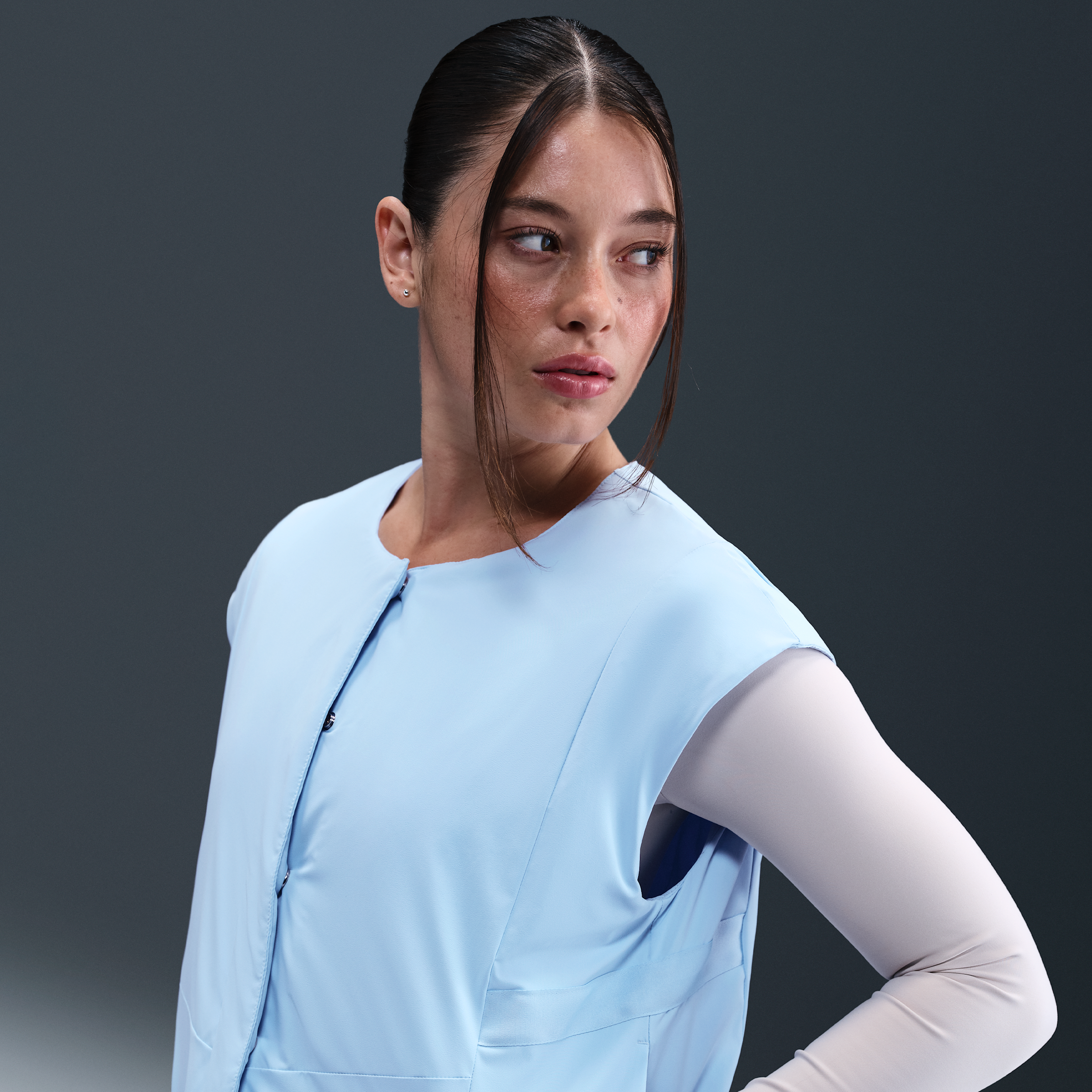 Chaleco Nike 24.7 PerfectStretch Therma-FIT con relleno sintético - Mujer - Azul