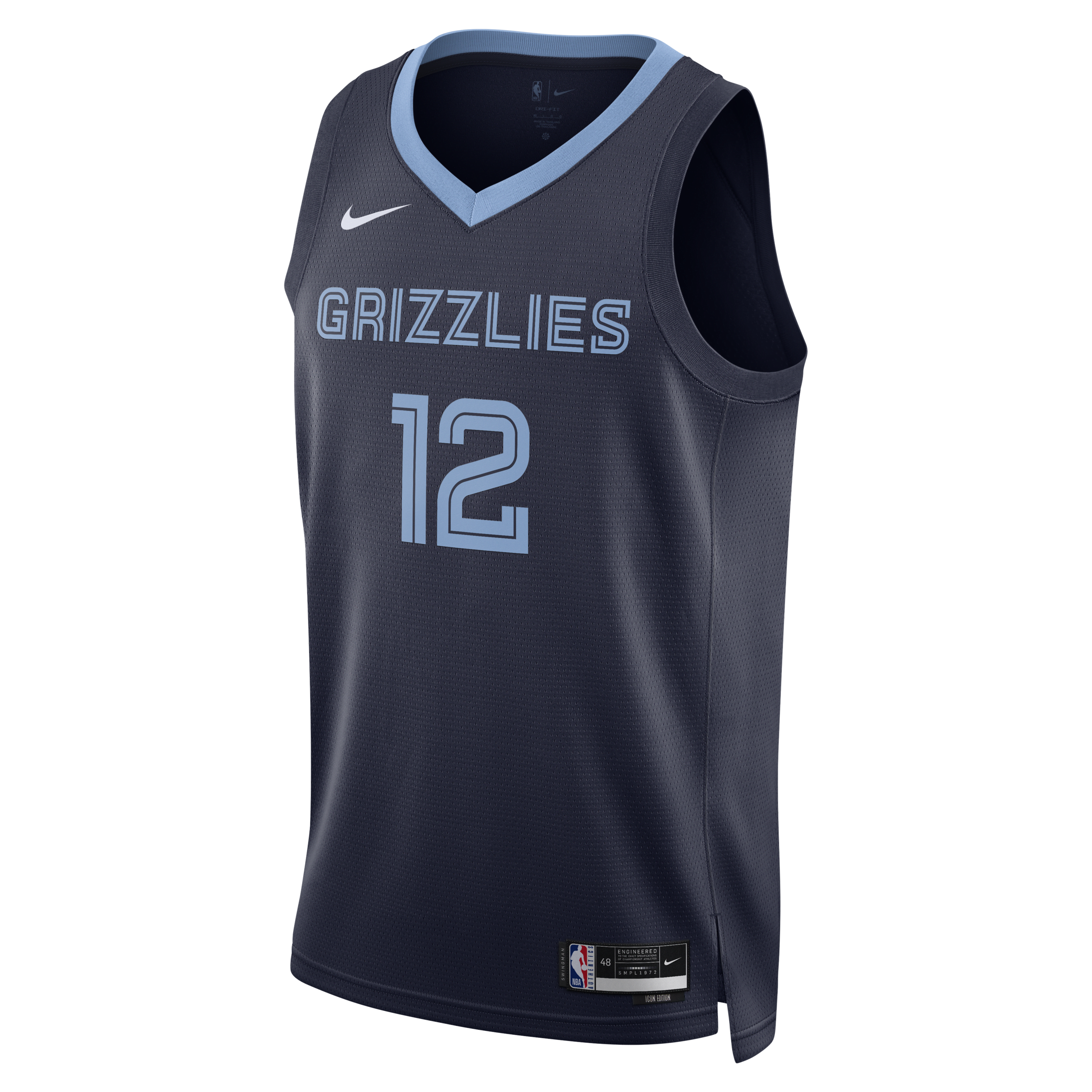 Memphis Grizzlies Icon Edition 2022/23 Nike Dri-FIT NBA Swingman-trøje til mænd - blå