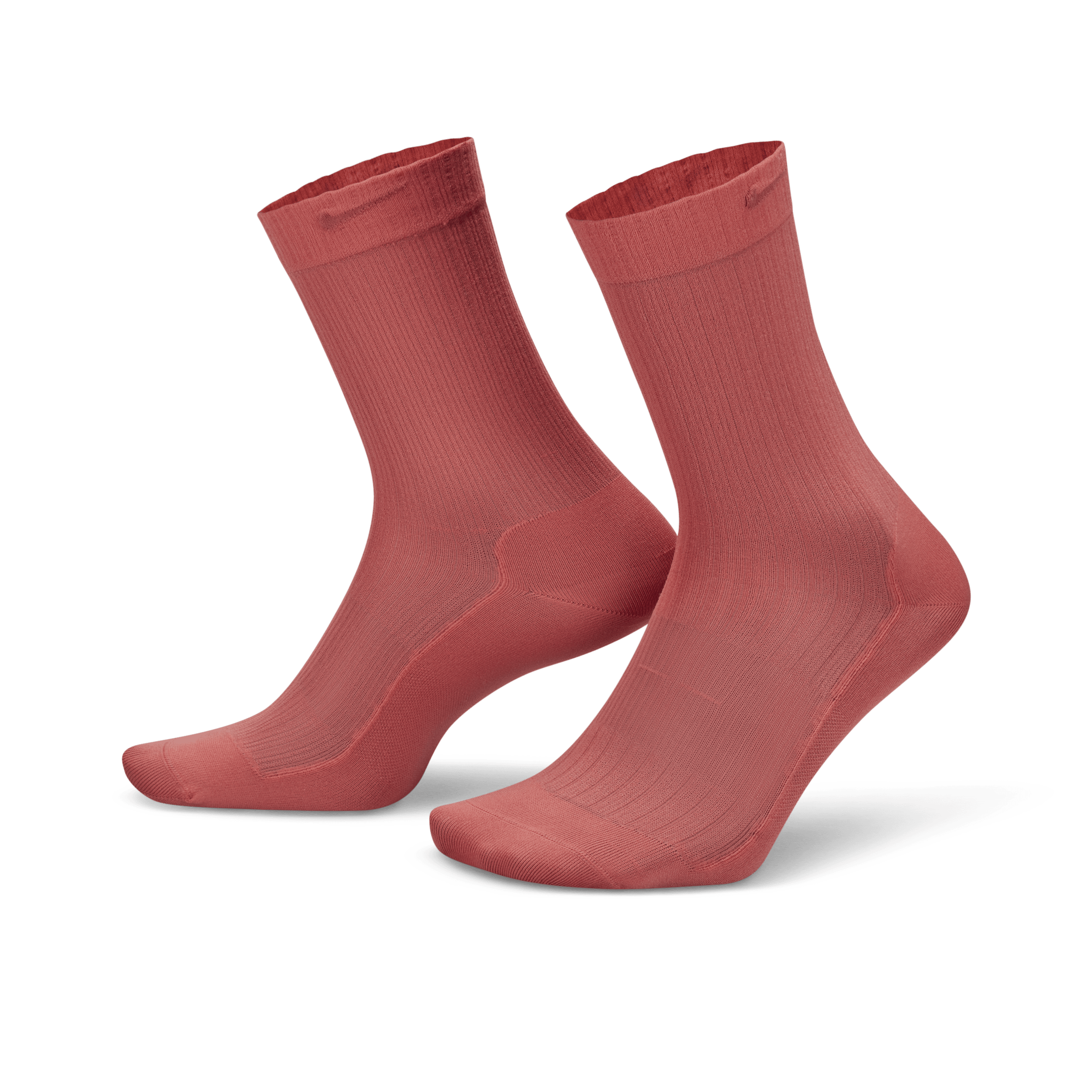 Nike Doorschijnende crew sokken voor dames (1 paar) - Rood