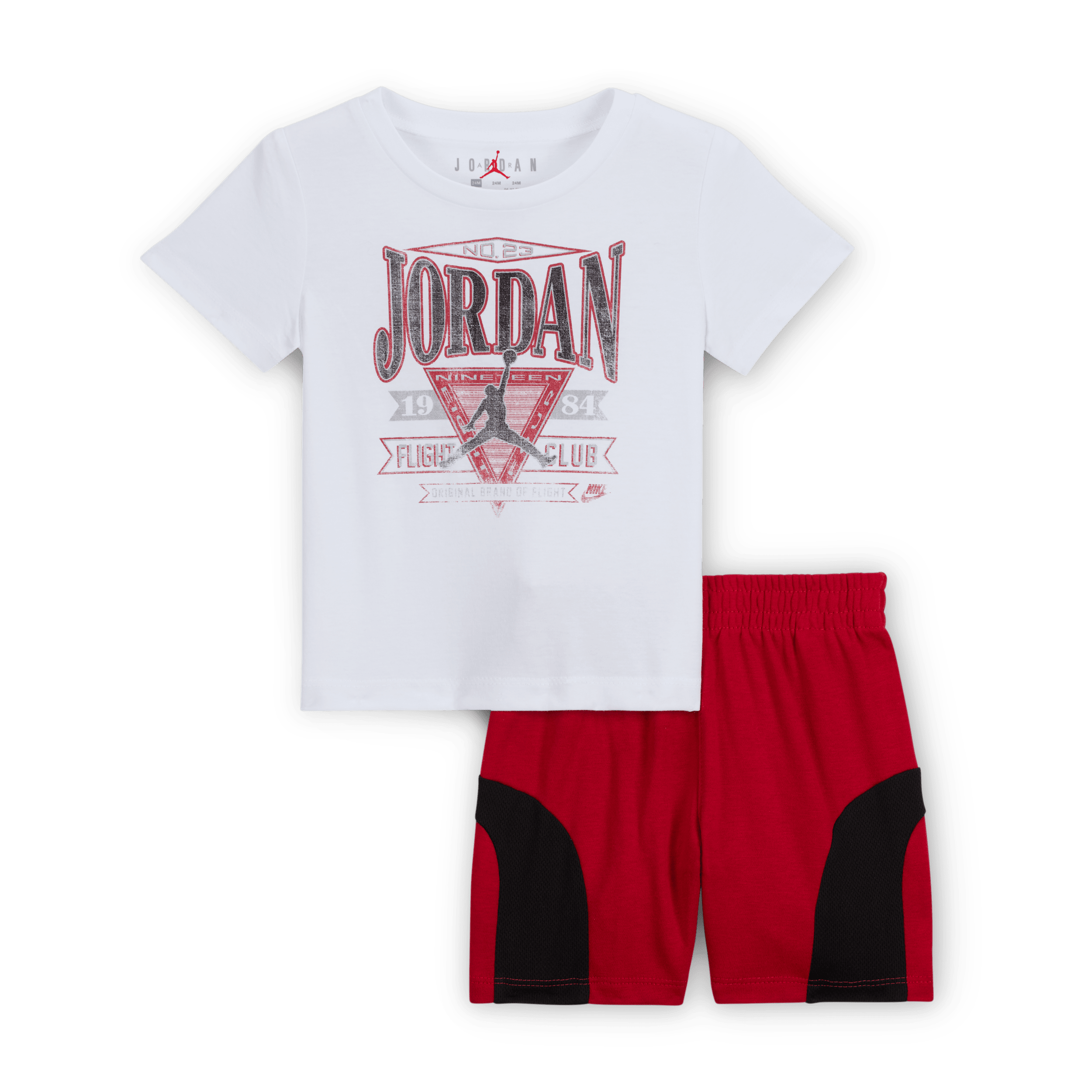 【ナイキ(NIKE)公式ストア】ジョーダン ベビー フライト クラブ エラ ツーピース フレンチテリー ショートパンツ セットアップ II3538-687 レッド 【ナイキ(NIKE)公式ストア】ジョーダン ベビー フライト クラブ エラ ツーピース フレンチテリー ショートパンツ セットアップ II3538-687 レッド