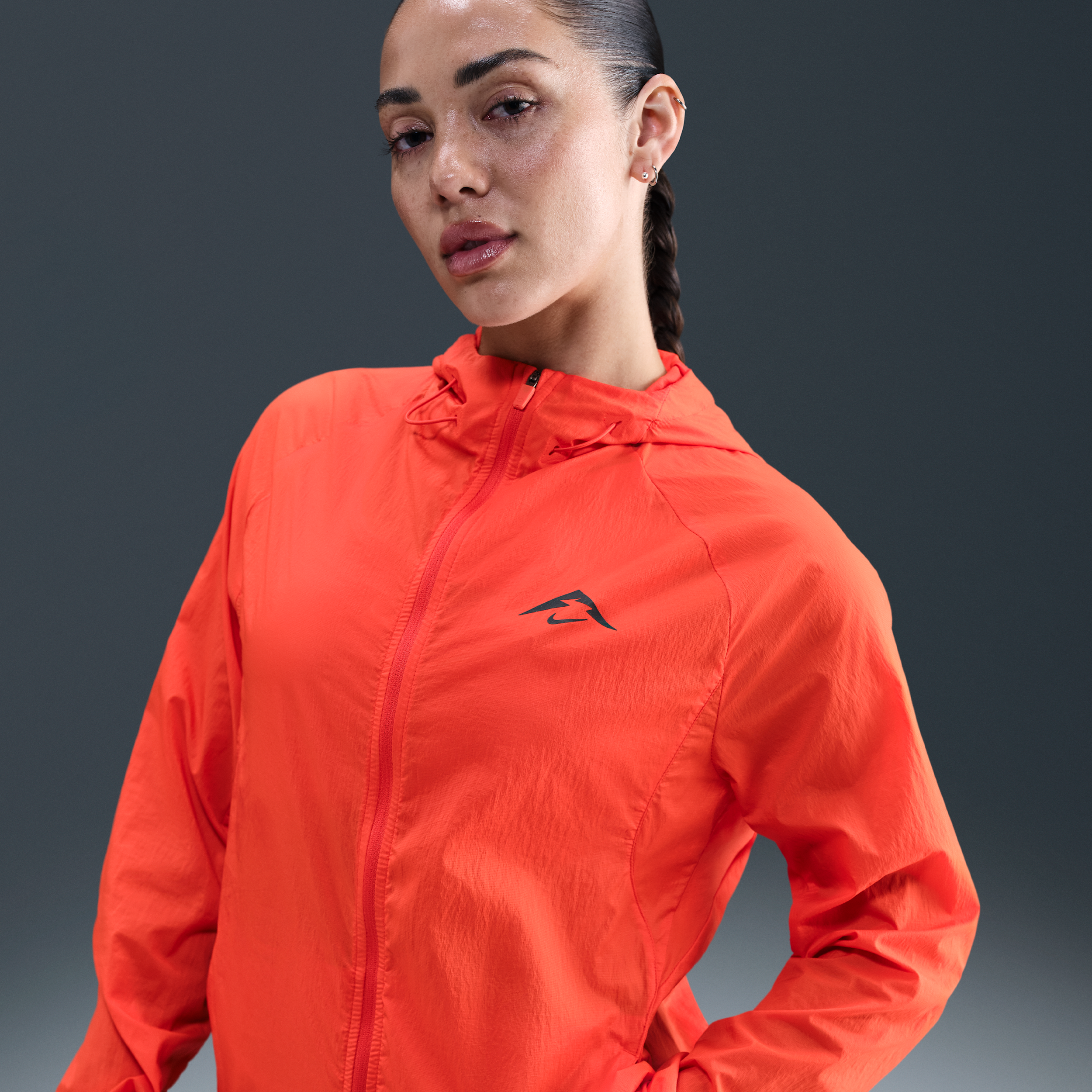 Giacca da running Repel Nike Trail – Donna - Rosso