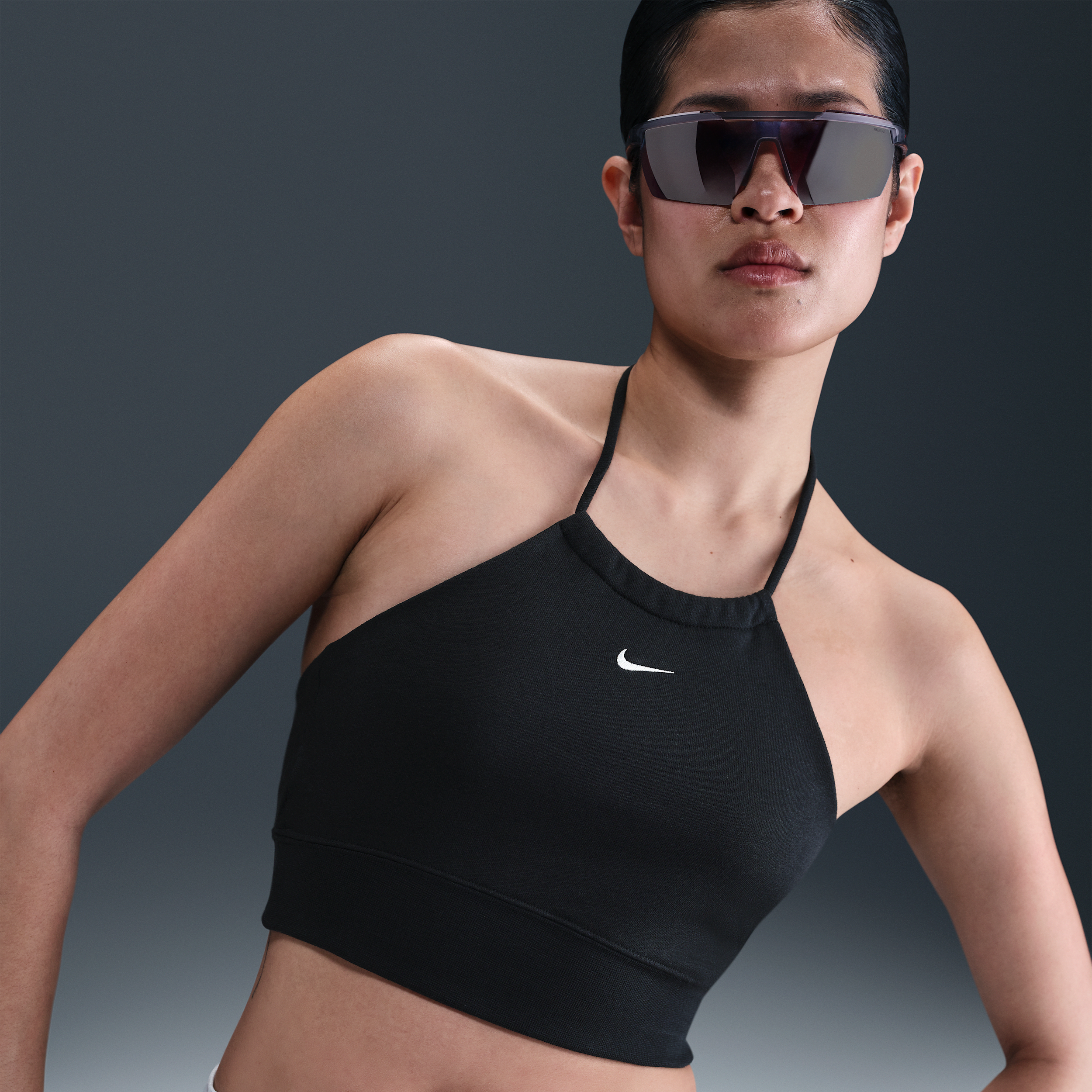 【ナイキ(NIKE)公式ストア】ナイキ スポーツウェア チル テリー ウィメンズ スリム クロップド フレンチテリー ホルタートップ HJ1212-010 ブラック 【ナイキ(NIKE)公式ストア】ナイキ スポーツウェア チル テリー ウィメンズ スリム クロップド フレンチテリー ホルタートップ HJ1212-010 ブラック