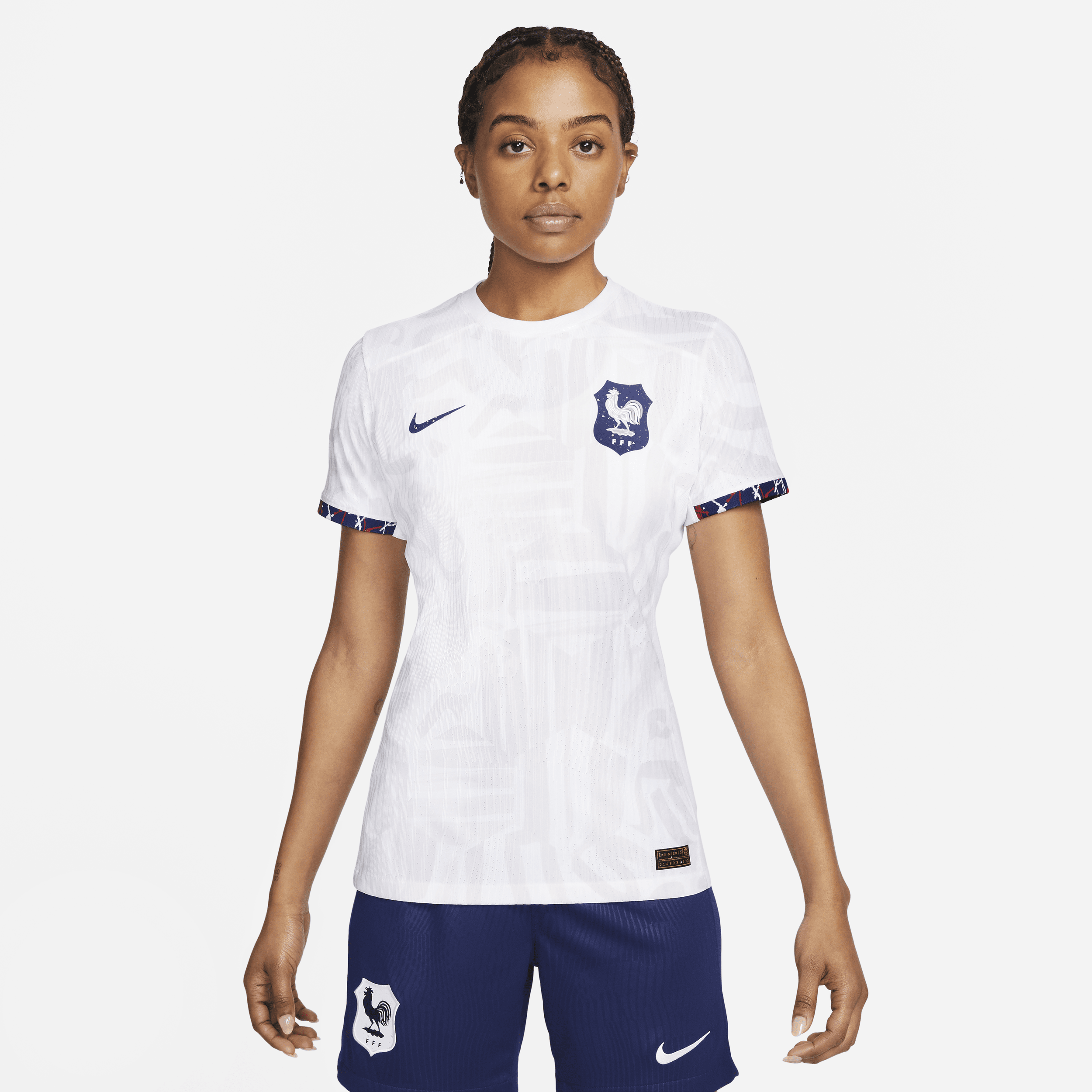 FFF 2023 Match Uit Nike Dri-FIT ADV voetbalshirt voor dames - Wit