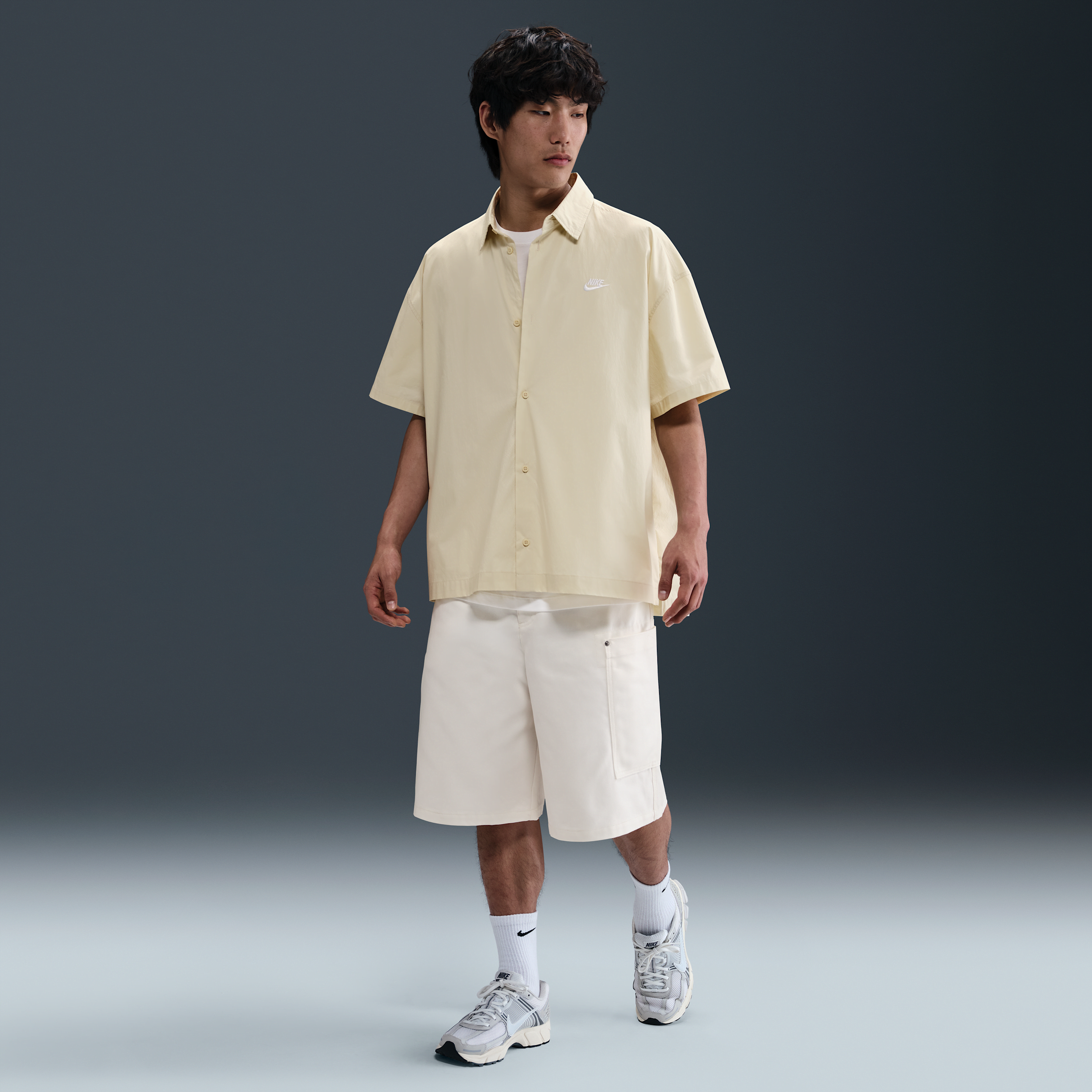 【ナイキ(NIKE)公式ストア】ナイキ ライフ メンズ ビッグ キャンバス ショートパンツ HQ0196-901 ホワイト 【ナイキ(NIKE)公式ストア】ナイキ ライフ メンズ ビッグ キャンバス ショートパンツ HQ0196-901 ホワイト