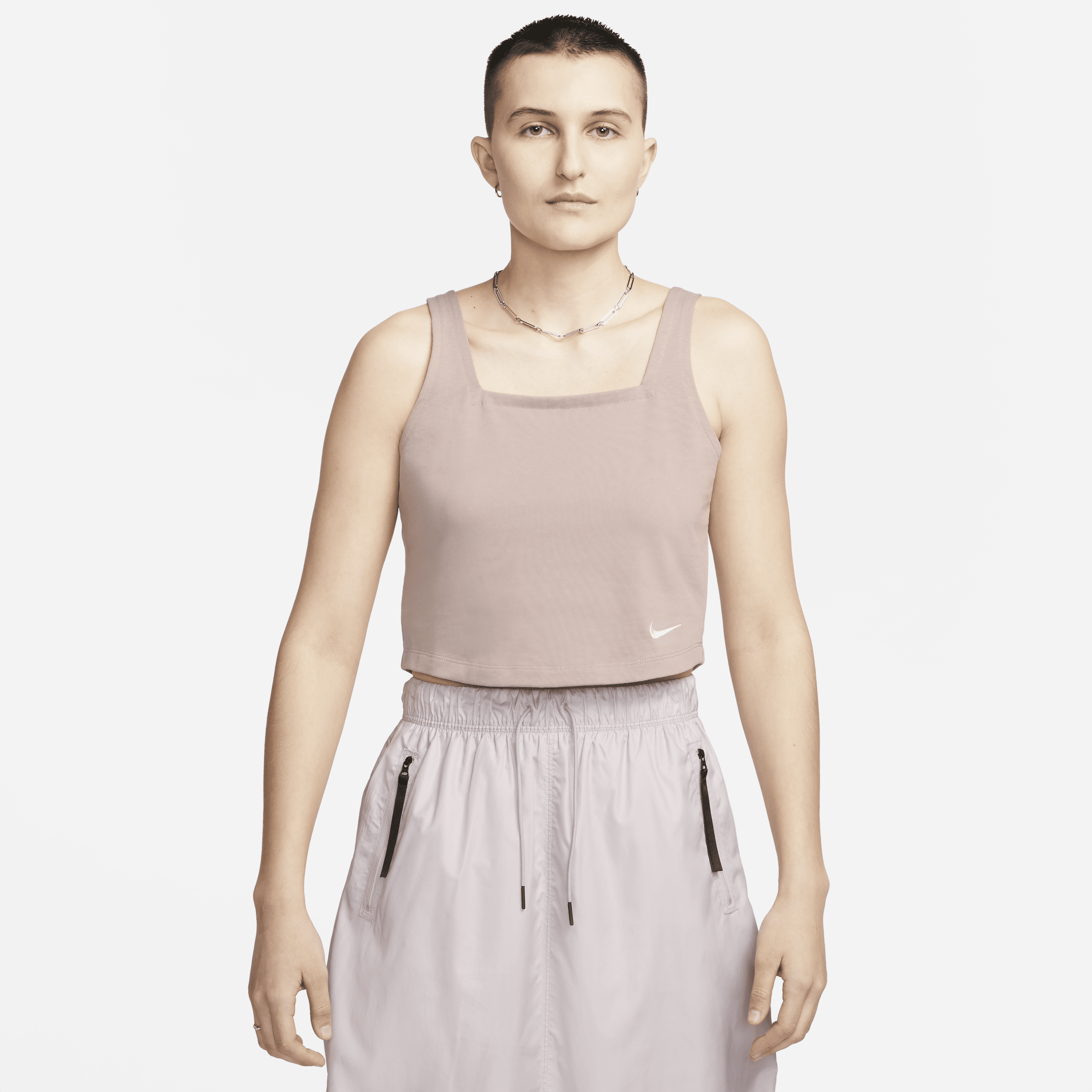 Nike Sportswear-cami-tanktop i jersey til kvinder - brun