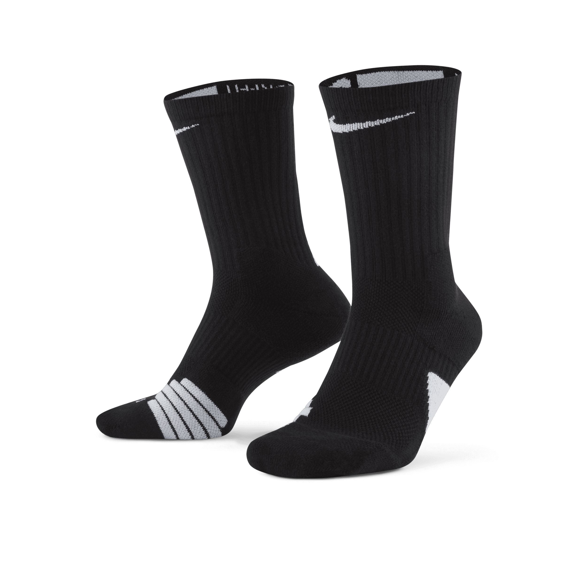 Calze da basket Nike Elite di media lunghezza - Nero