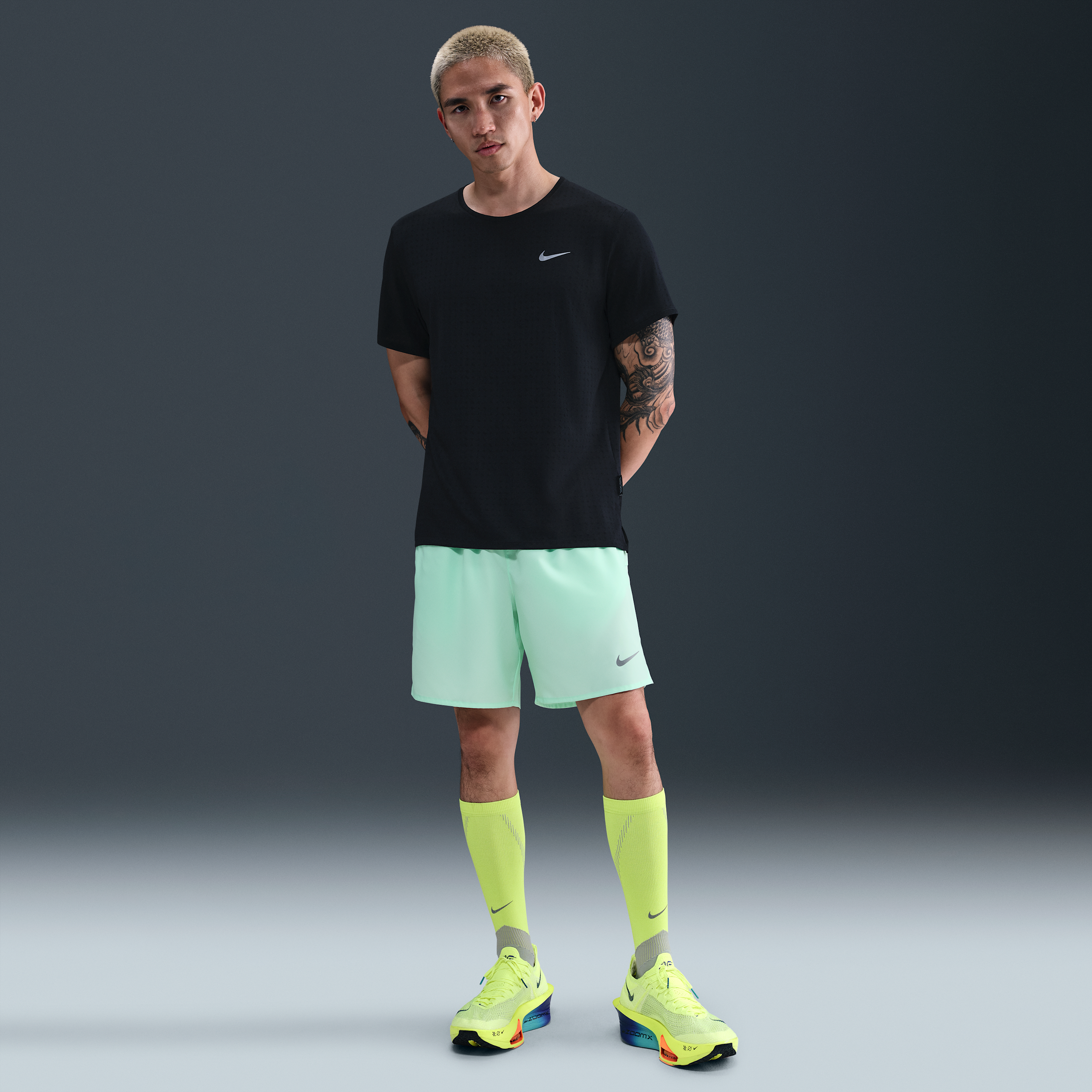 Shorts da running Dri-FIT con slip foderati 18 cm Nike Challenger – Uomo - Verde