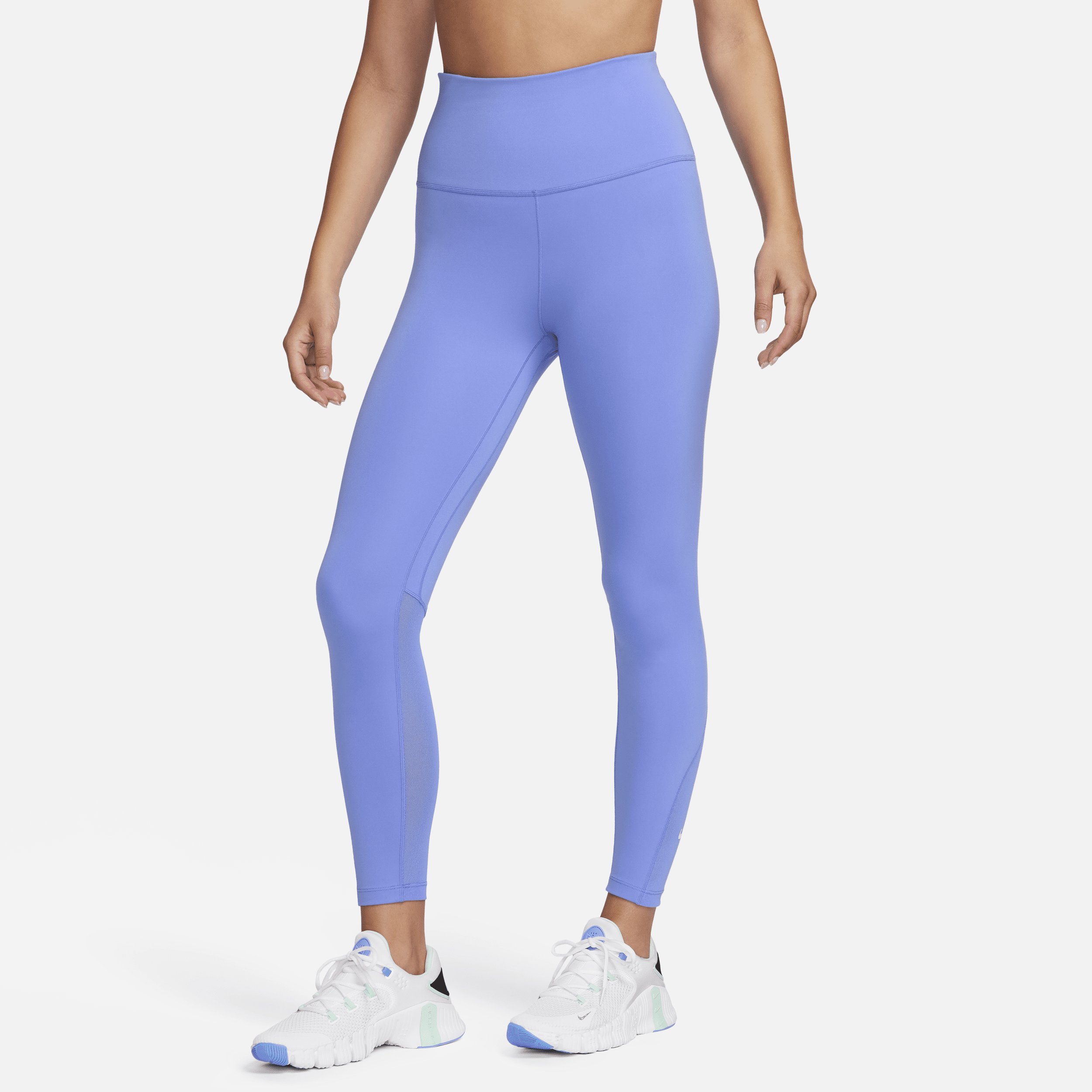 Nike One 7/8-legging met hoge taille voor dames - Blauw