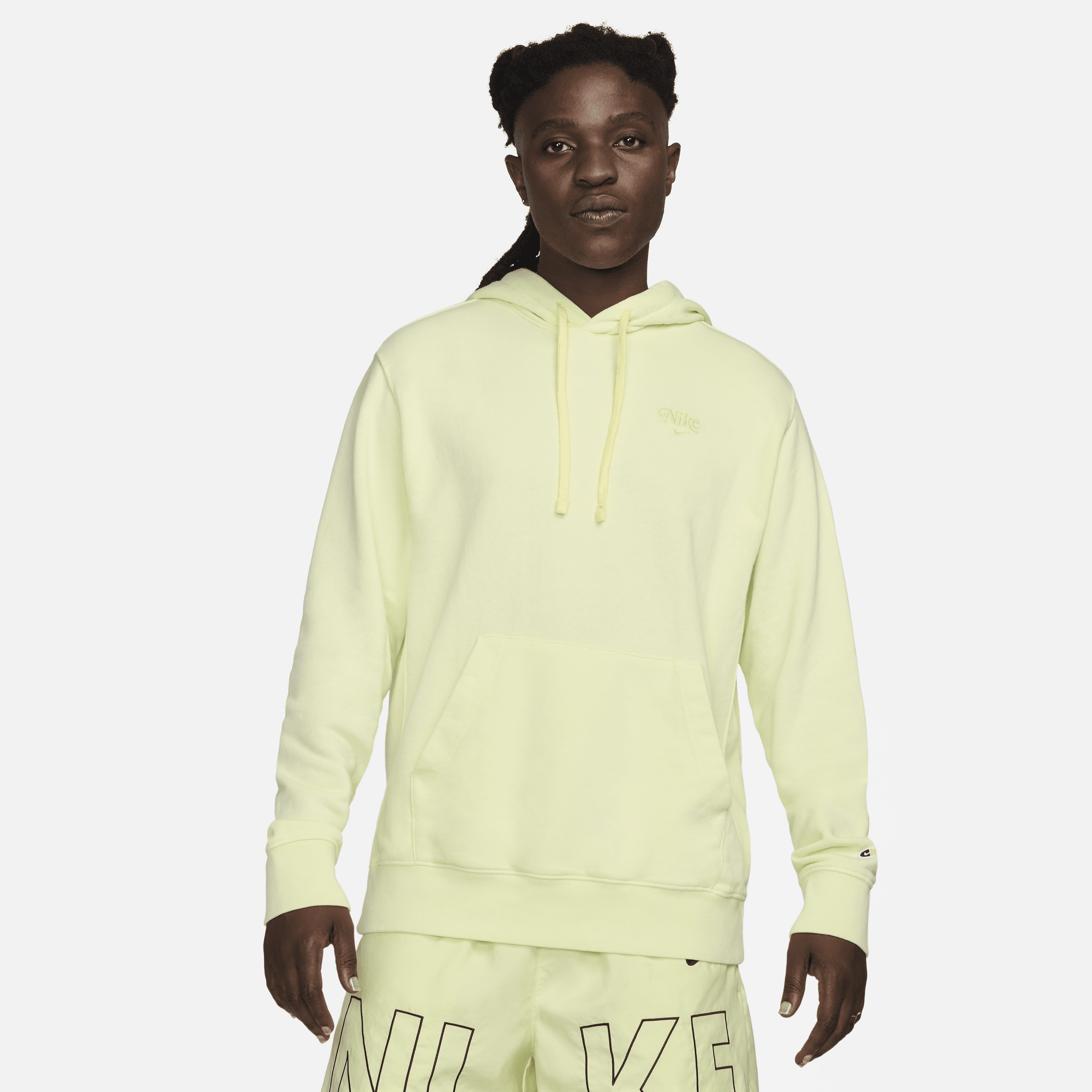Felpa pullover con cappuccio Nike Sportswear Club Fleece - Uomo - Verde