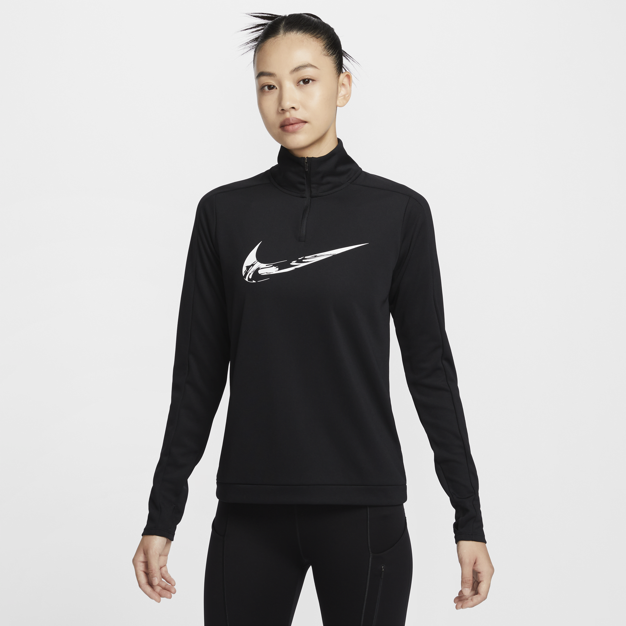 【ナイキ(NIKE)公式ストア】ナイキ スウッシュ ウィメンズ Dri-FIT 1/4ジップ ランニング ミッド レイヤー FV6388-010 ブラック 【ナイキ(NIKE)公式ストア】ナイキ スウッシュ ウィメンズ Dri-FIT 1/4ジップ ランニング ミッド レイヤー FV6388-010 ブラック