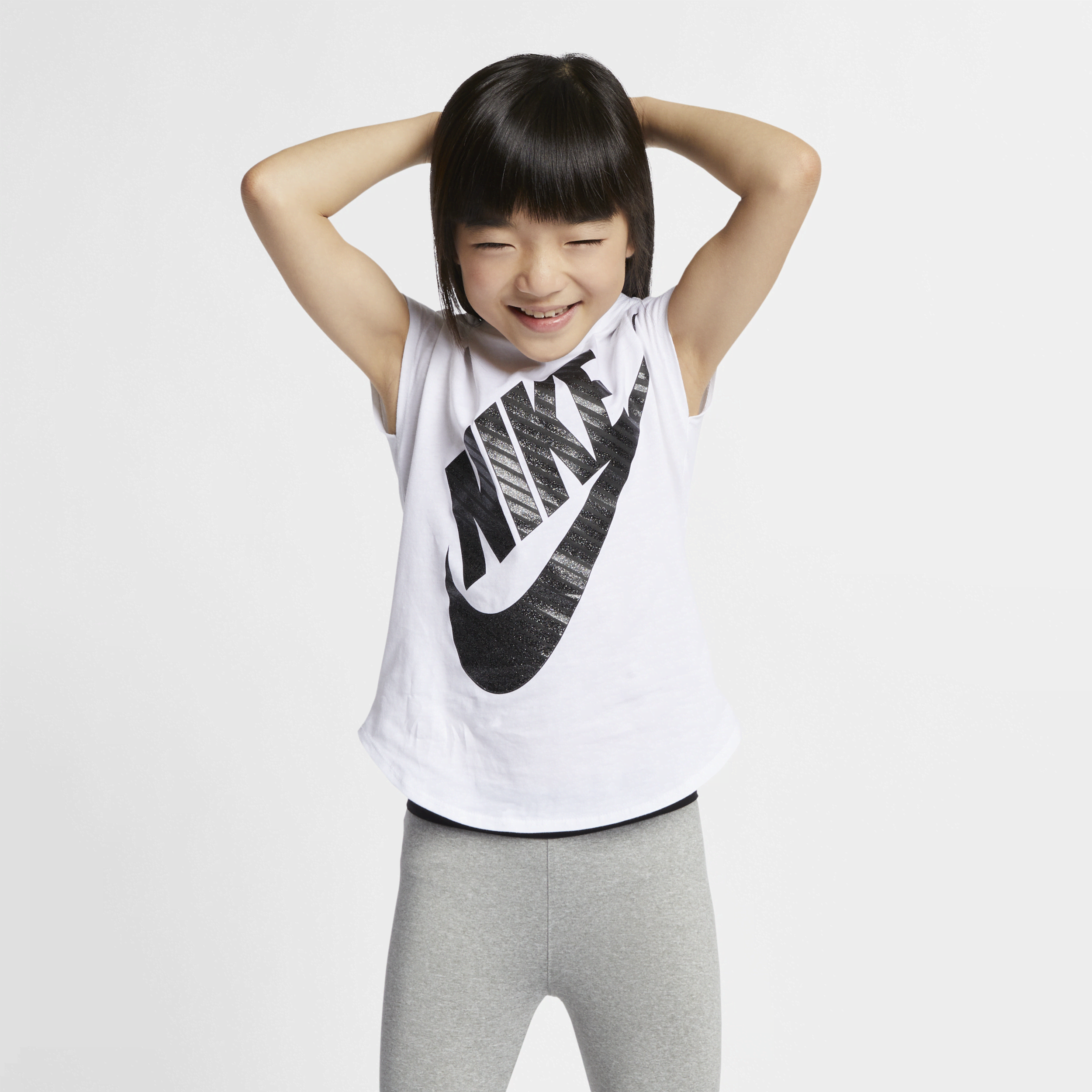 Nike Sportswear-T-shirt til små børn - hvid