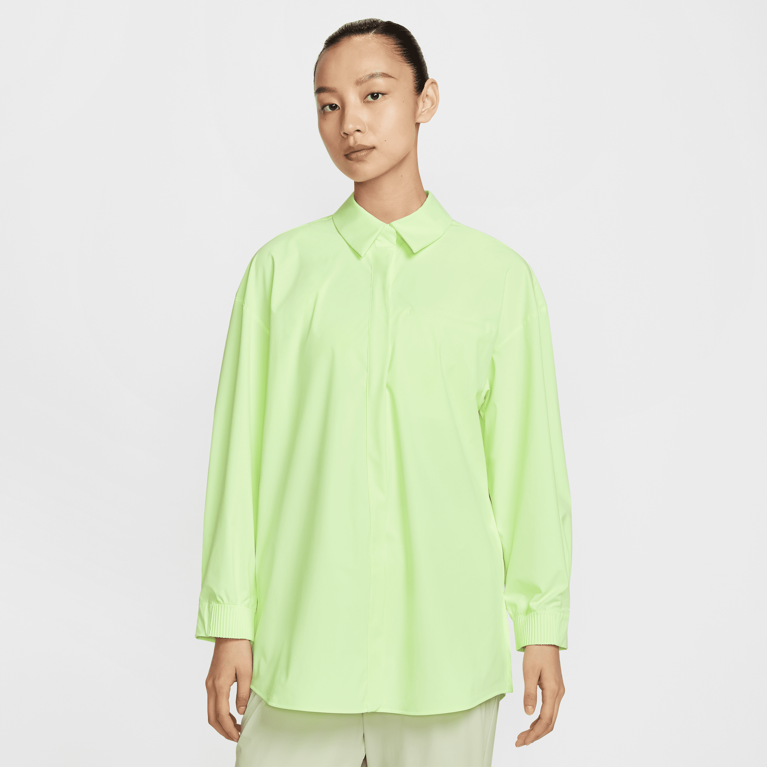 【ナイキ(NIKE)公式ストア】ナイキ 24.7 PerfectStretch ウィメンズ Dri-FIT オーバーサイズド ロングスリーブ シャツ HQ0237-701 イエロー 【ナイキ(NIKE)公式ストア】ナイキ 24.7 PerfectStretch ウィメンズ Dri-FIT オーバーサイズド ロングスリーブ シャツ HQ0237-701 イエロー