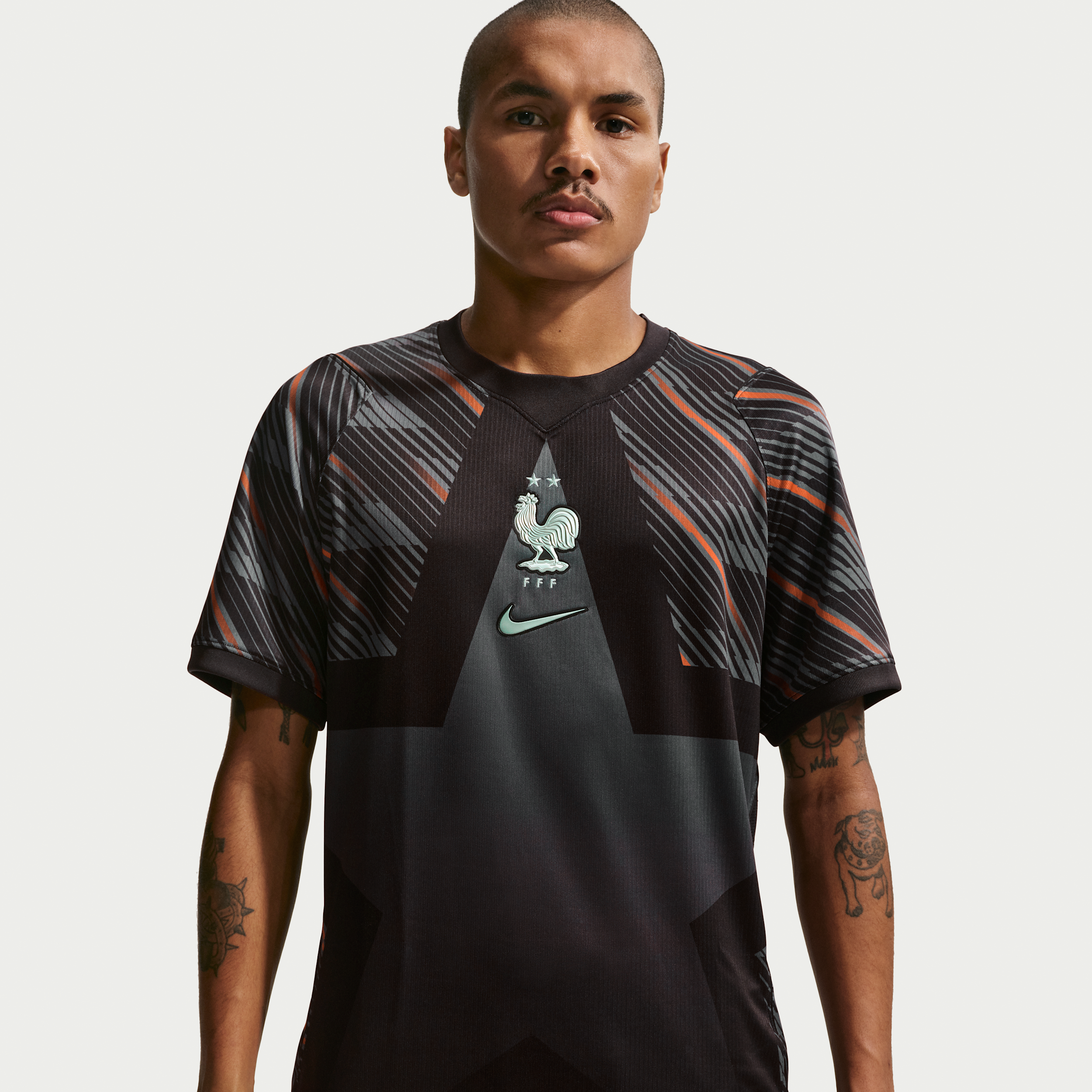 Maillot de foot à manches courtes Replica Nike Dri-FIT FFF 2026 Stadium Gardien de but pour homme - Noir