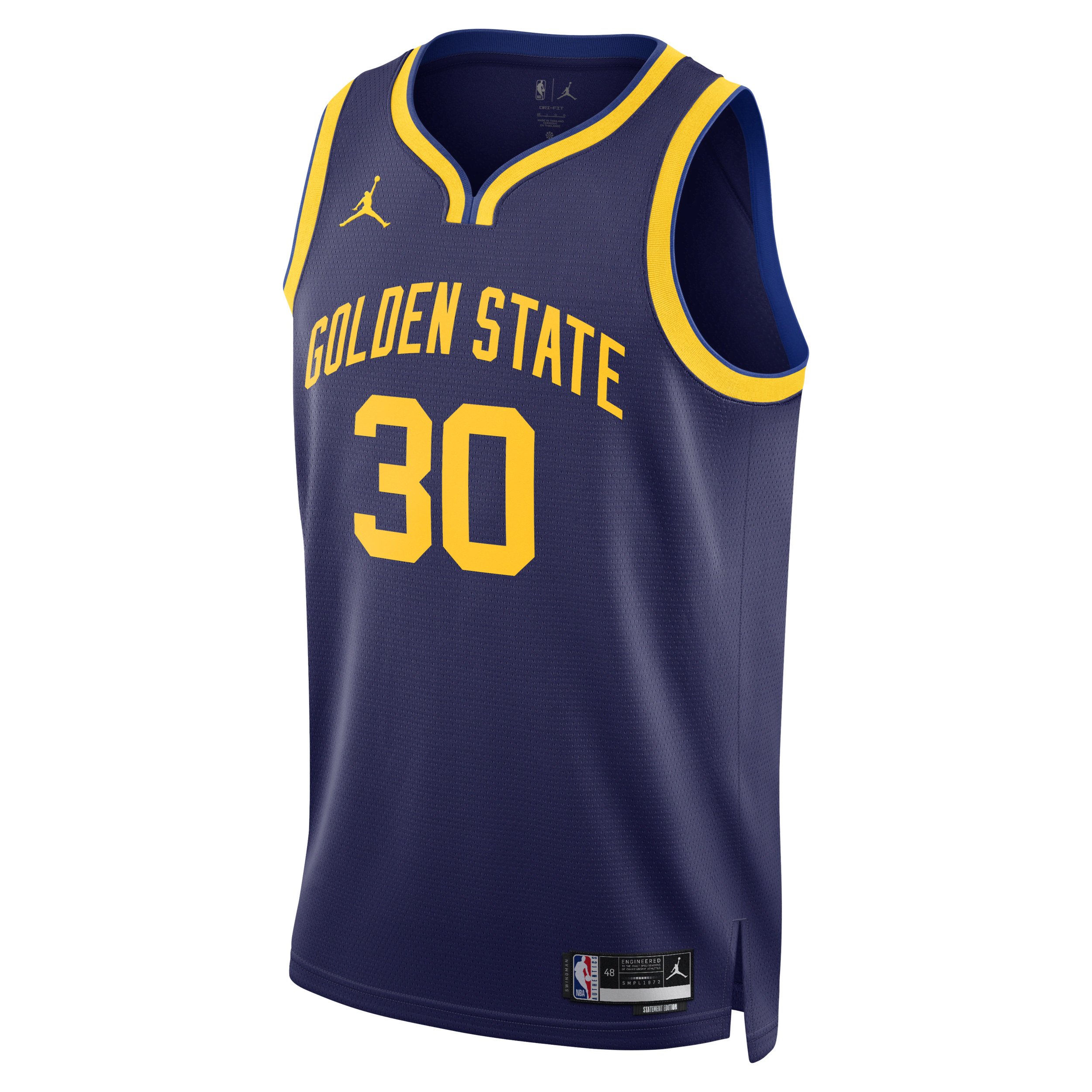 Nike Golden State Warriors Statement Edition Jordan Swingman Dri-FIT NBA-jersey voor heren - Blauw