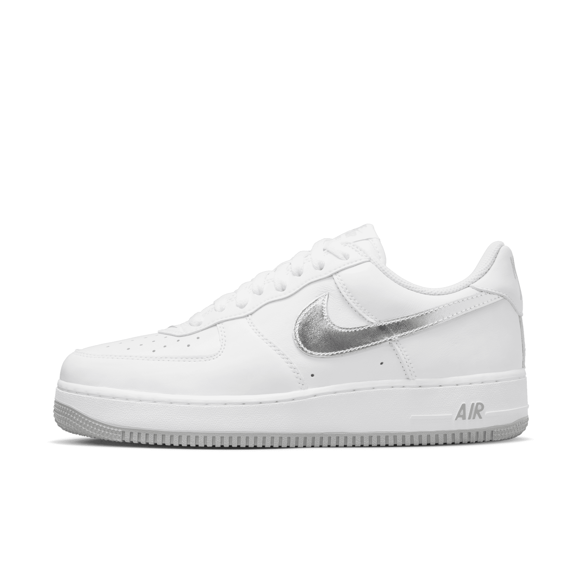 Nike Air Force 1 Low Trainers White Silver Gold DZ6755 100