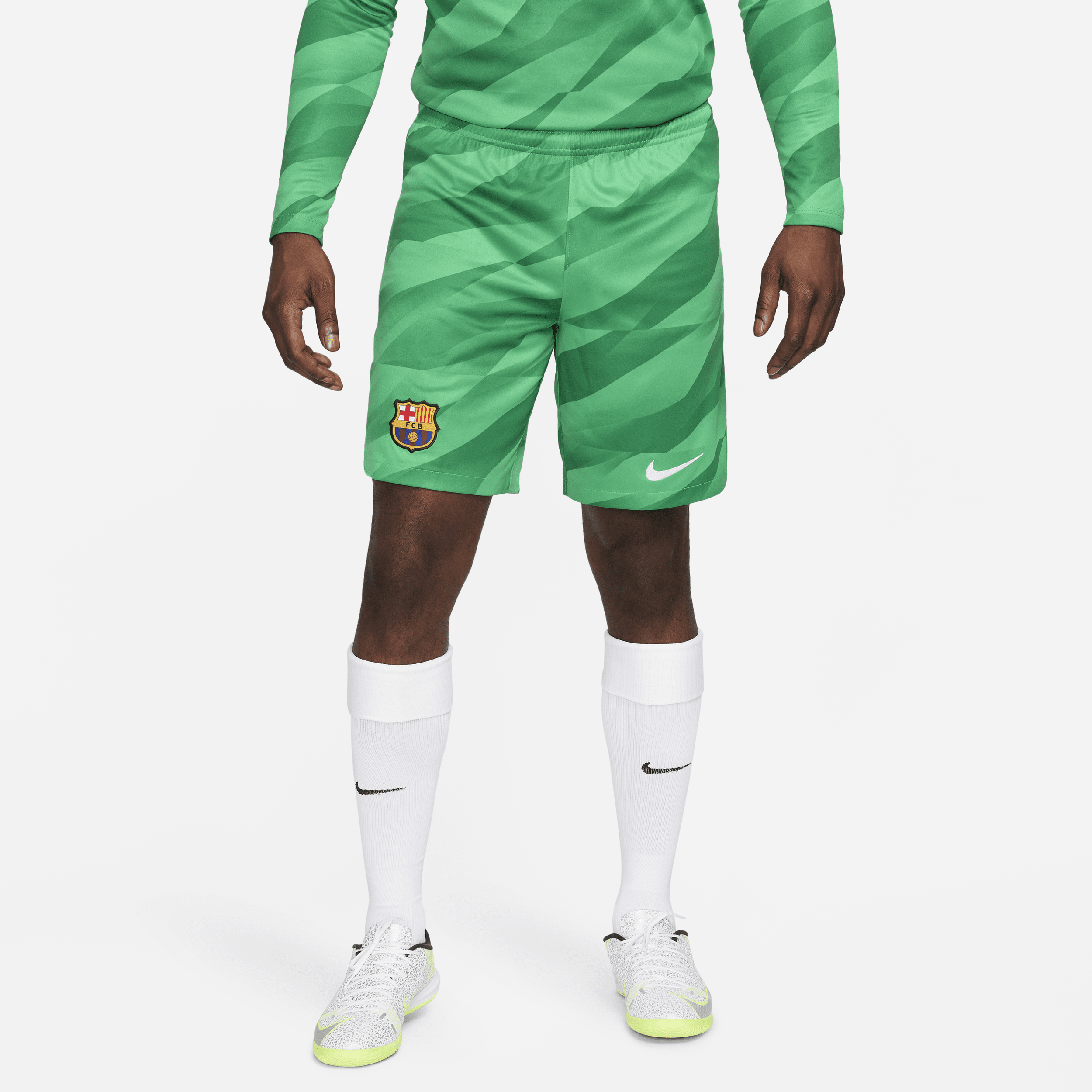 Shorts da calcio Nike Dri-FIT FC Barcelona 2023/24 Stadium Goalkeeper – Uomo - Verde