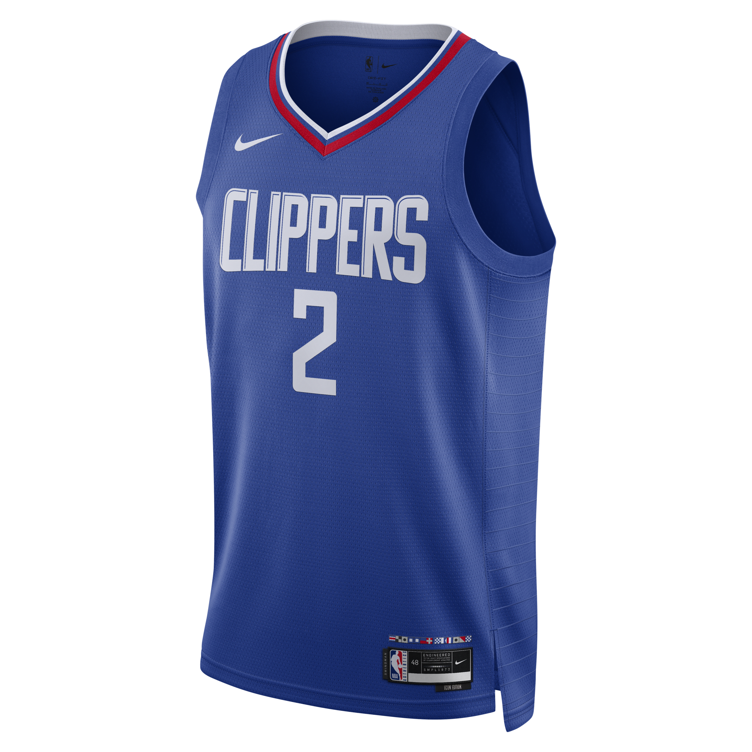 Maglia LA Clippers Icon Edition 2022/23 Swingman Nike Dri-FIT NBA – Uomo - Blu