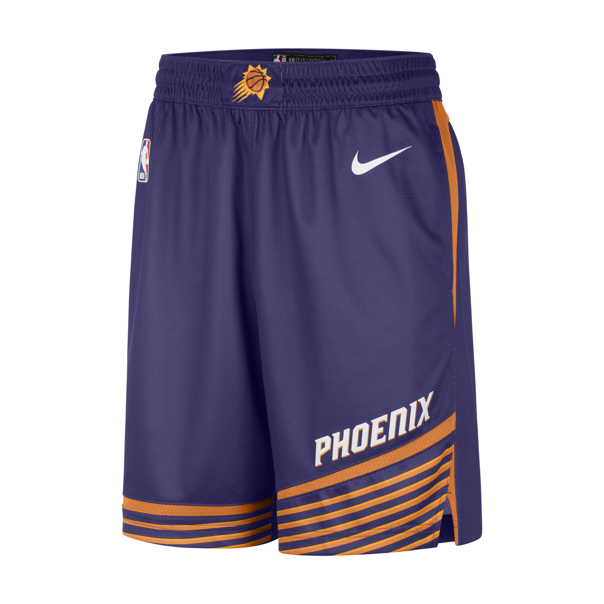 Phoenix Suns Icon Edition Nike Dri-FIT NBA Swingman-shorts til mænd - lilla