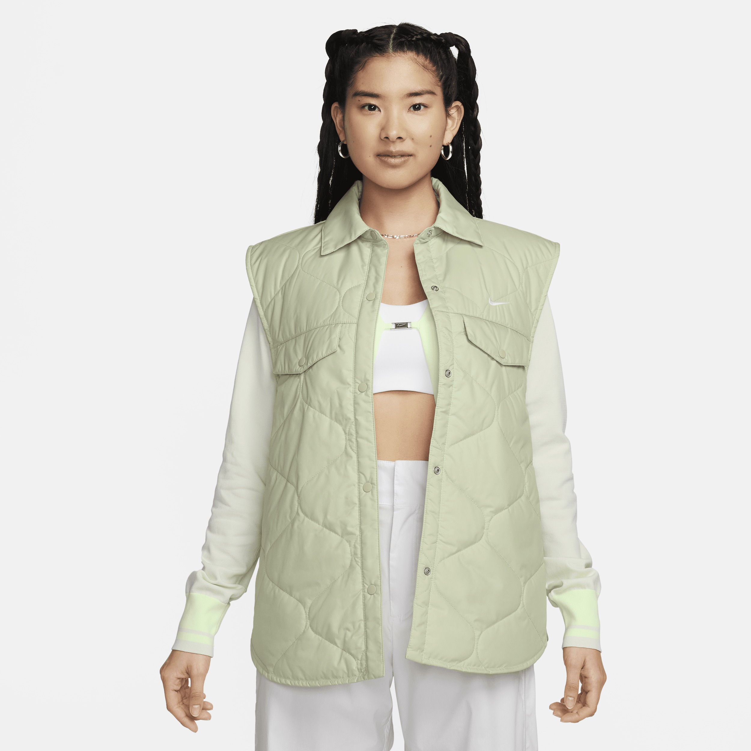 【ナイキ(NIKE)公式ストア】ナイキ スポーツウェア エッセンシャル ウィメンズベスト FB8738-371 グリーン 【ナイキ(NIKE)公式ストア】ナイキ スポーツウェア エッセンシャル ウィメンズベスト FB8738-371 グリーン