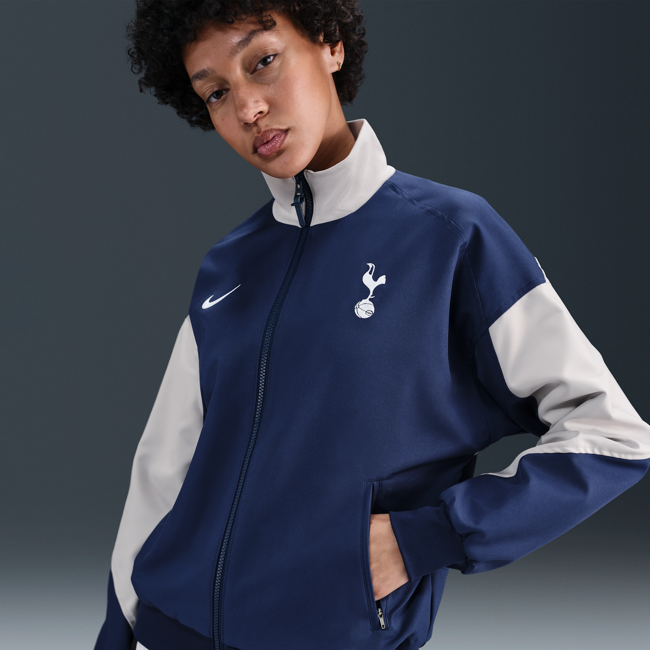 Giacca Anthem da calcio Nike Dri-FIT Tottenham Hotspur Strike da donna – Home - Blu