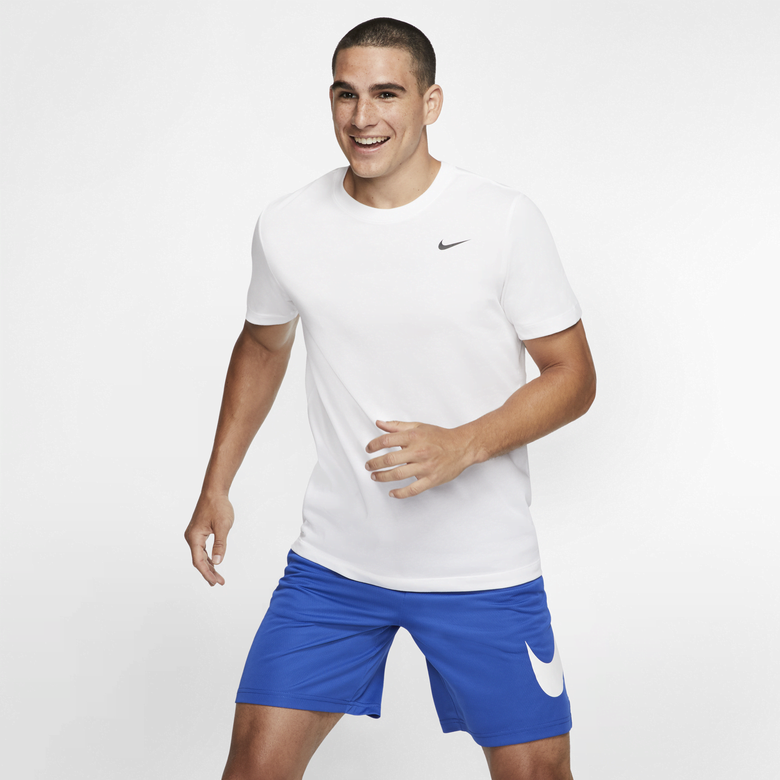 Nike Dri-FIT-fitness-T-shirt til mænd - hvid
