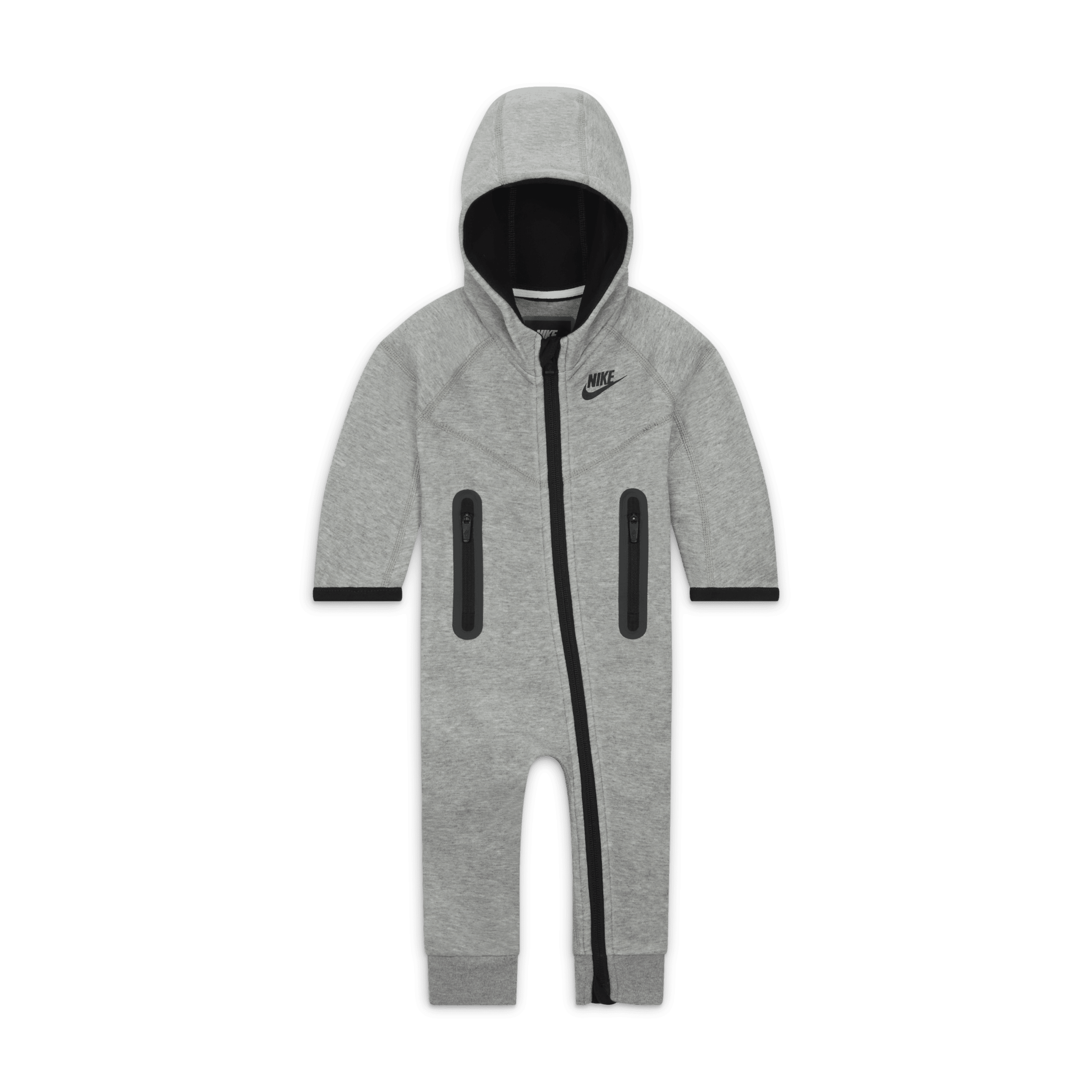 Tuta con cappuccio Nike Sportswear Tech Fleece Hooded Coverall – Neonati - Grigio