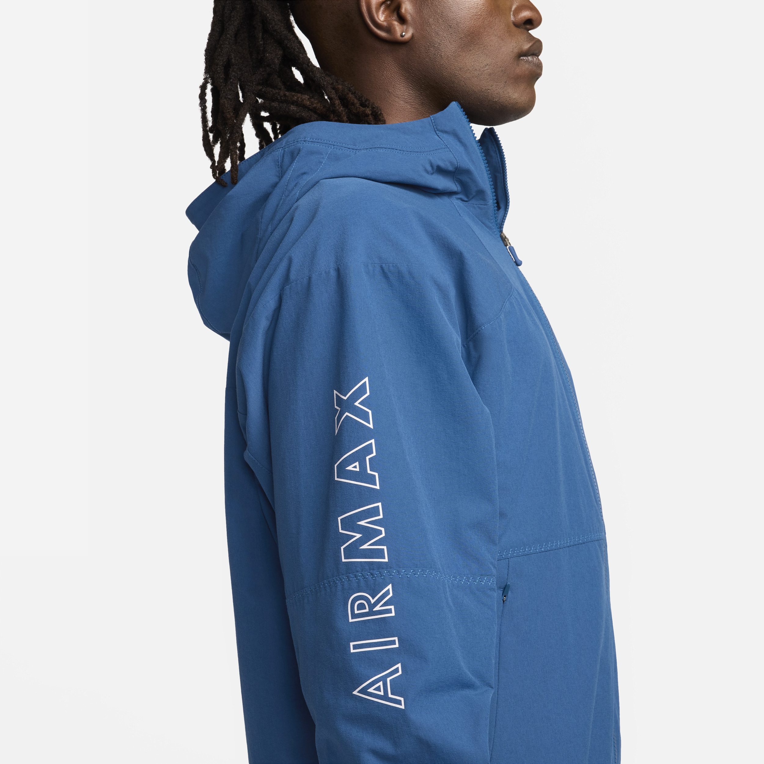 Nike Air Max Men's Woven Jacket - Blue - Nylon/Elastane | FV5595