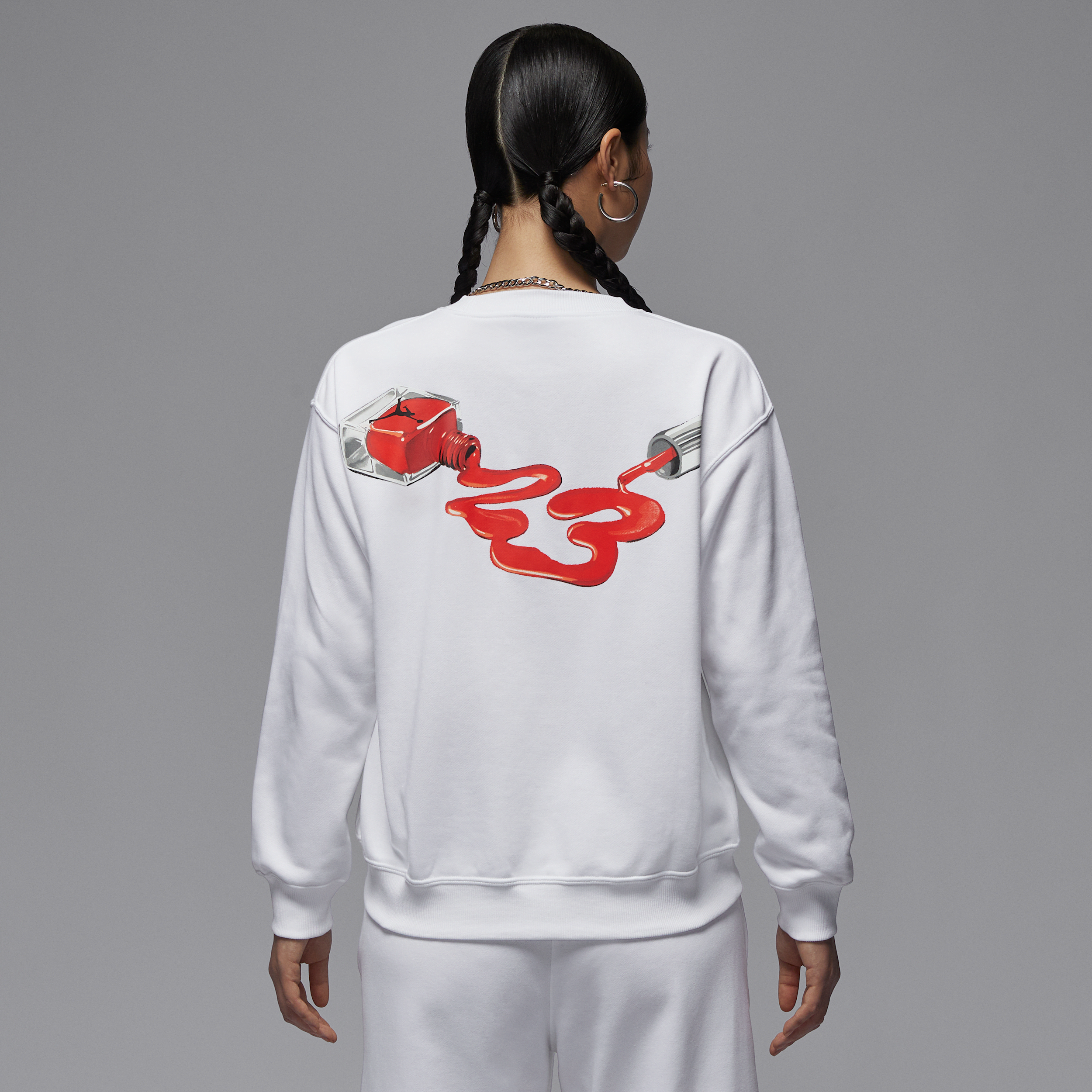 【ナイキ(NIKE)公式ストア】ジョーダン ブルックリン フリース ウィメンズ クルーネック スウェットシャツ HV9371-100 ホワイト 【ナイキ(NIKE)公式ストア】ジョーダン ブルックリン フリース ウィメンズ クルーネック スウェットシャツ HV9371-100 ホワイト
