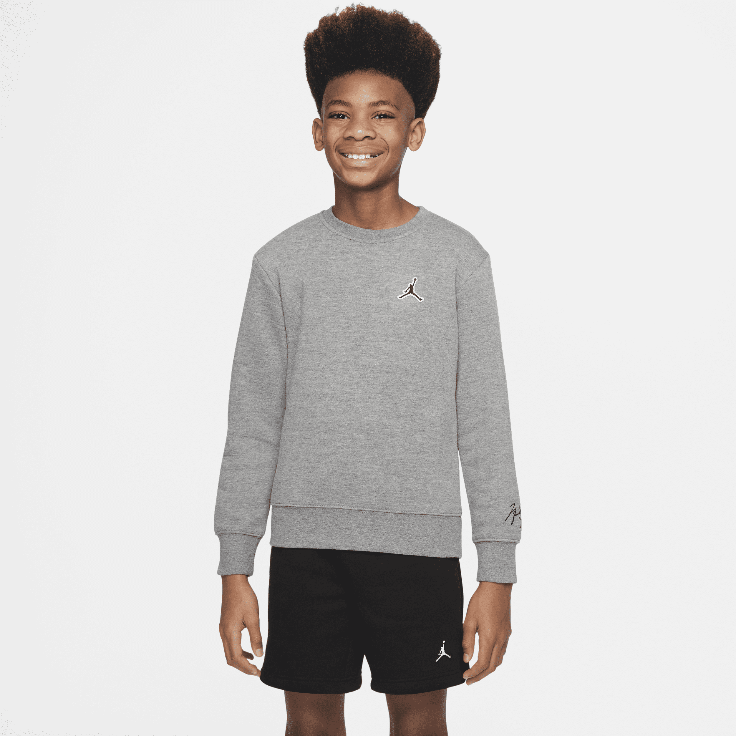 Jordan-sweatshirt til større børn (drenge) - grå