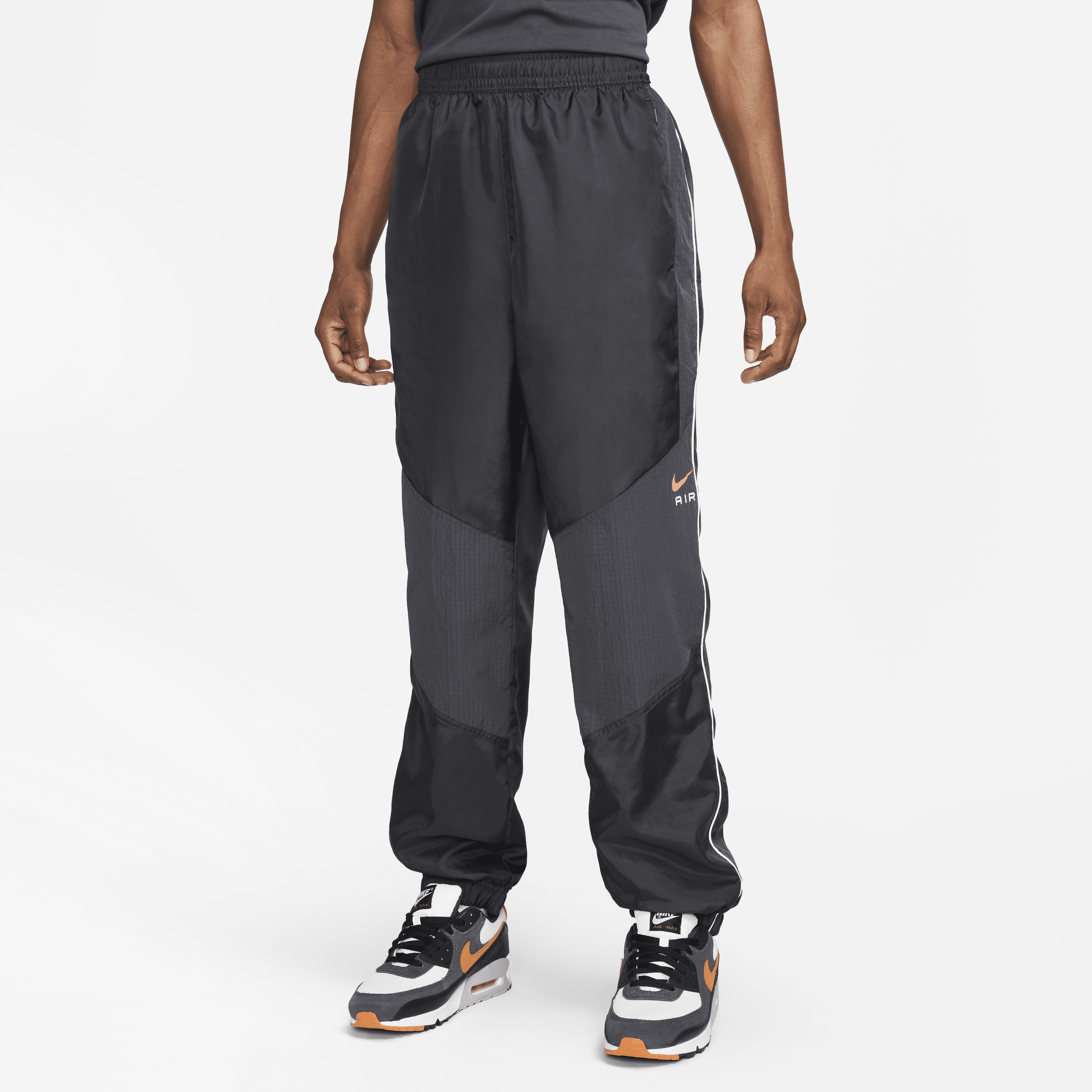 Vævede Nike Air x Marcus Rashford-bukser til mænd - grå
