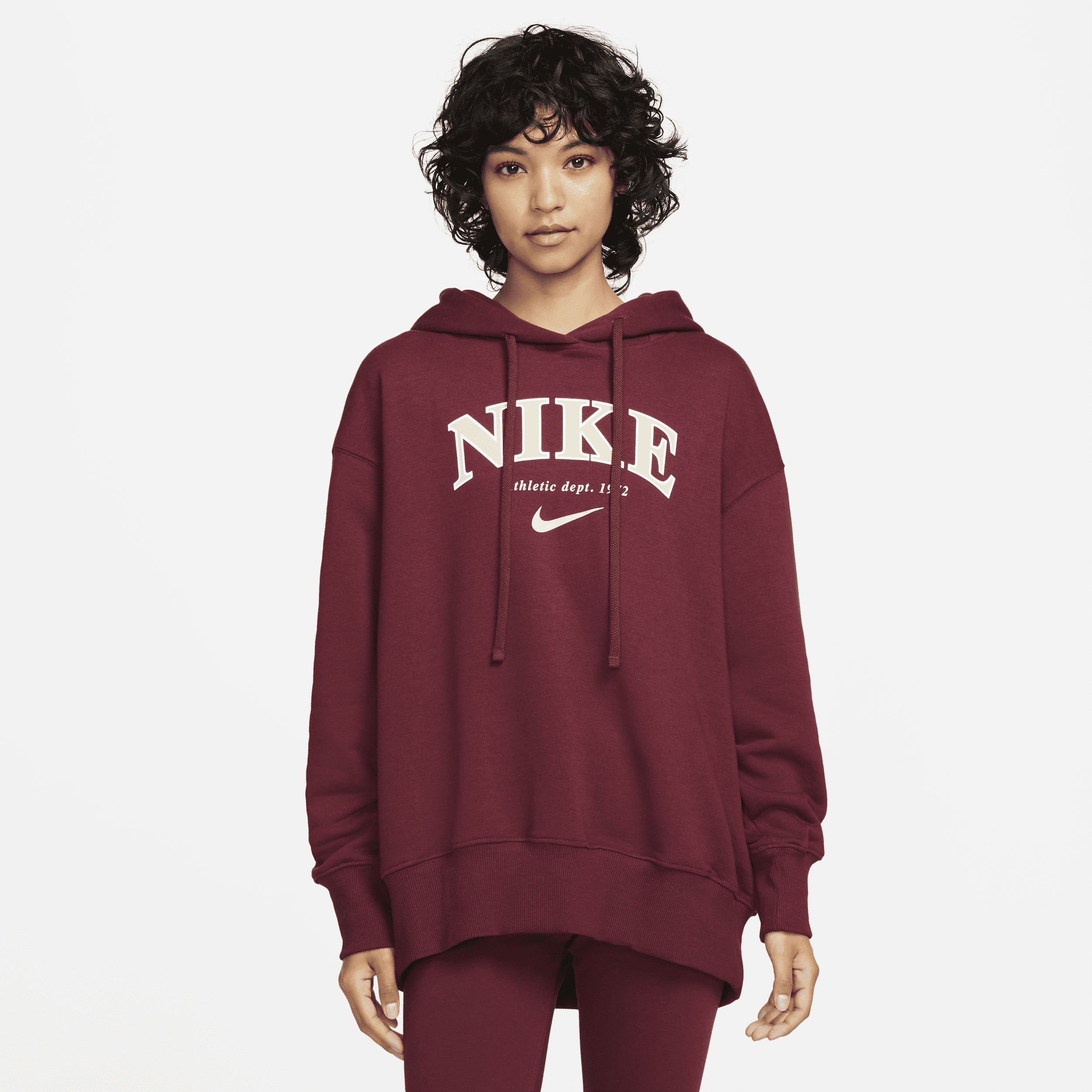 Maroon nike sweatshirt clearance womens