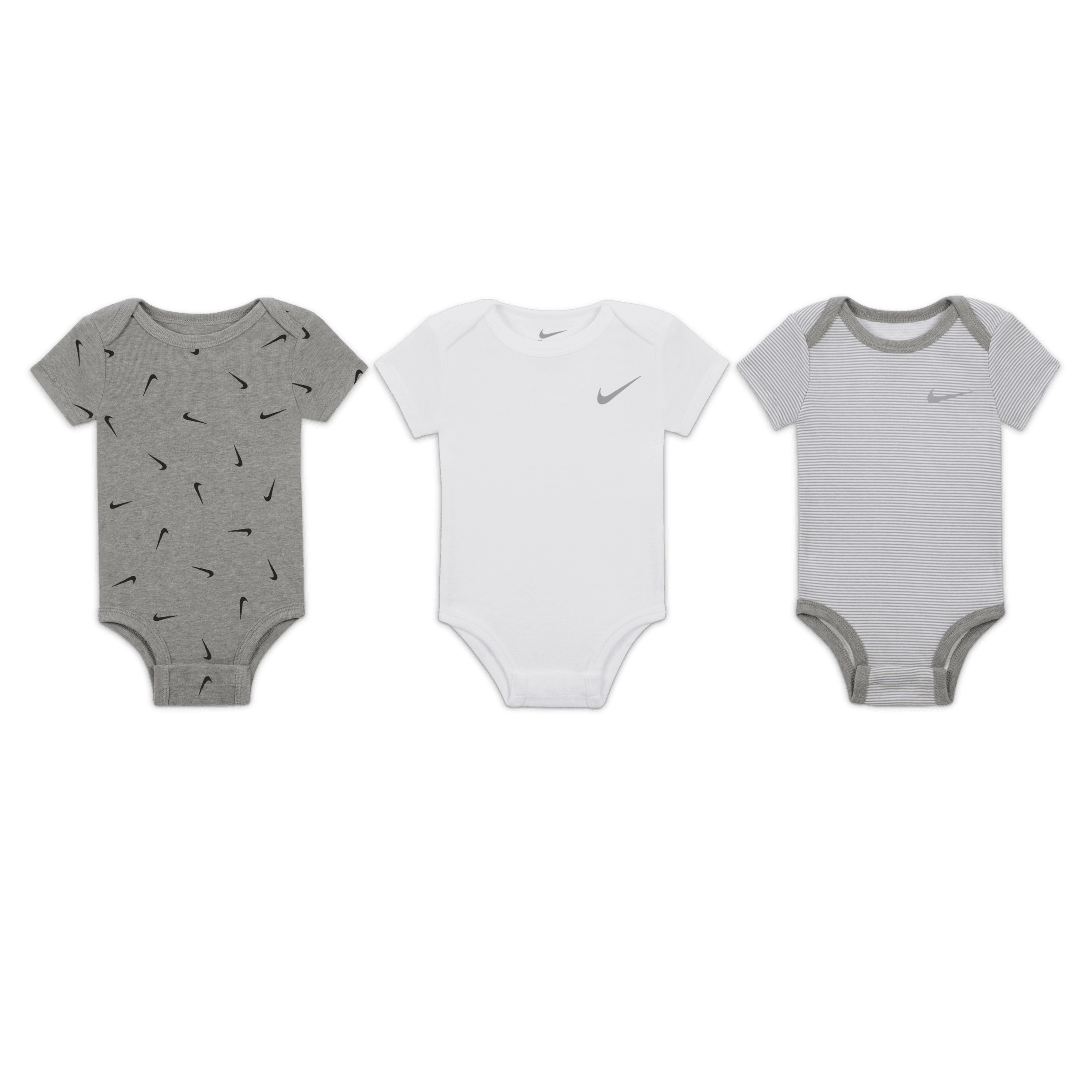 Body Mix and Match Nike E1D1 (confezione da 3) – Bebè (0-9 mesi) - Grigio