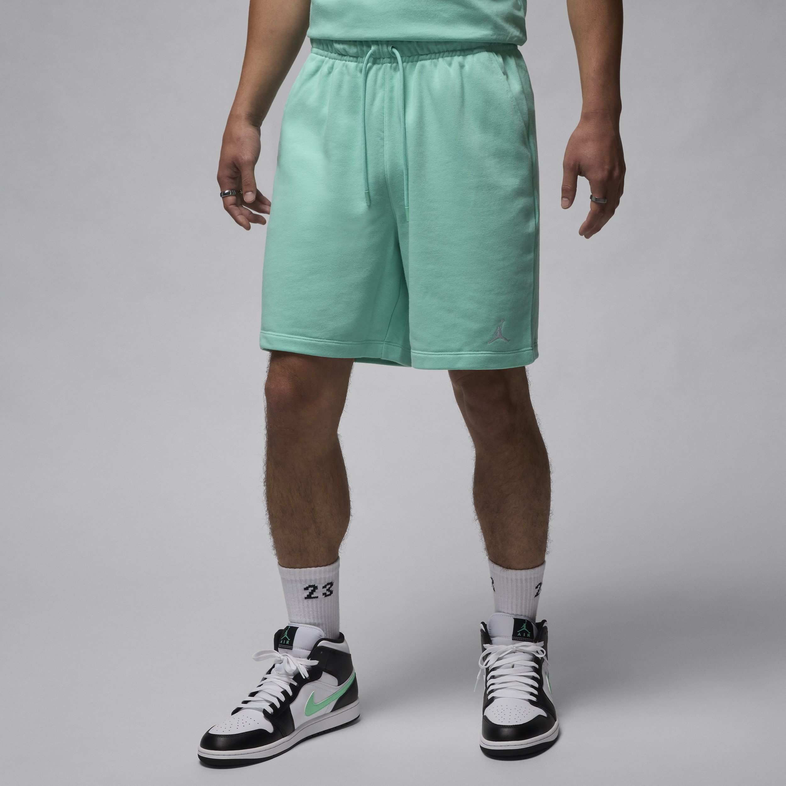 Nike Shorts in fleece con rovescio non spazzolato Jordan Essentials – Uomo - Verde