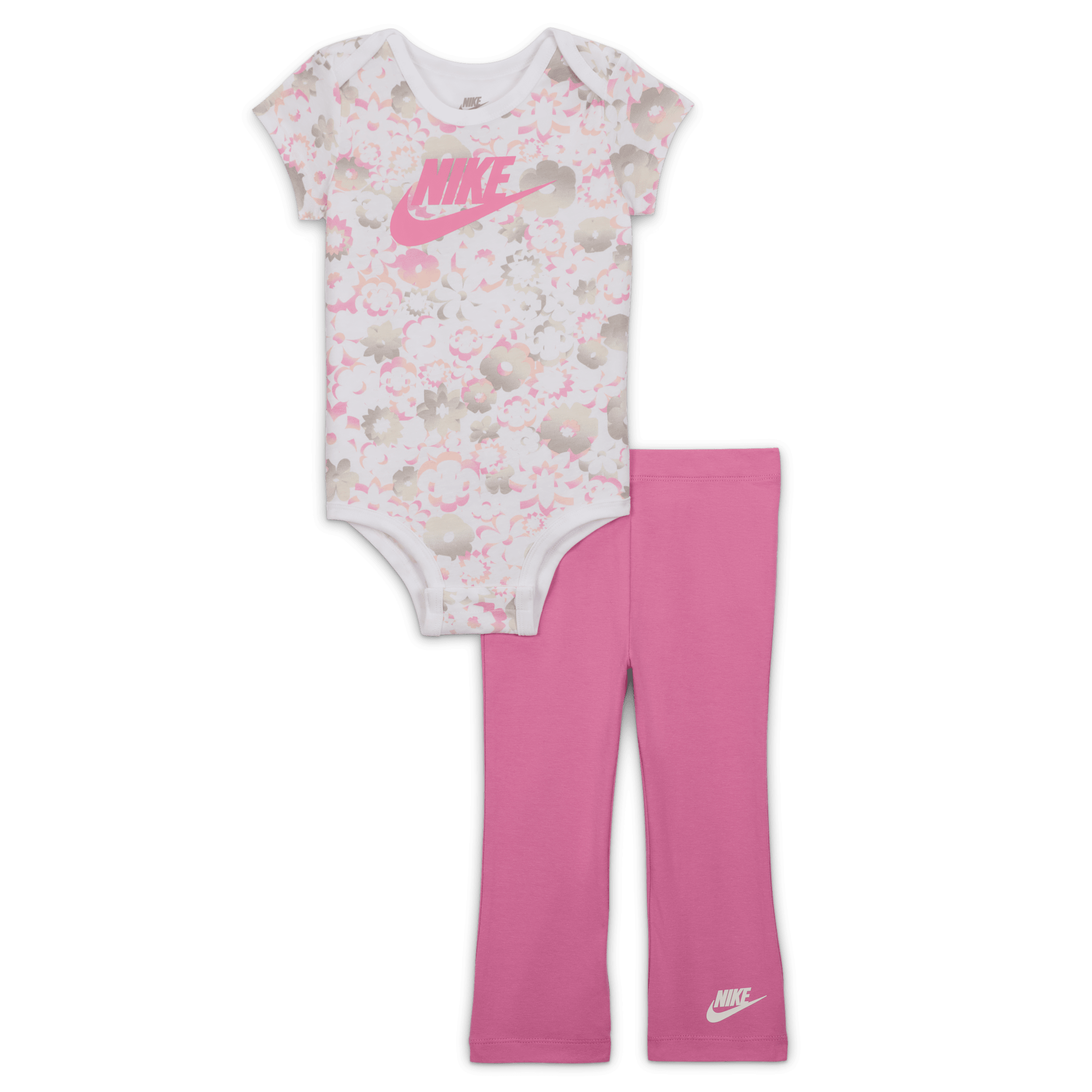 【ナイキ(NIKE)公式ストア】ナイキ フロウラル ベビー ツーピース ボディスーツ アンド レギンス セット IB7577-612 ピンク 【ナイキ(NIKE)公式ストア】ナイキ フロウラル ベビー ツーピース ボディスーツ アンド レギンス セット IB7577-612 ピンク