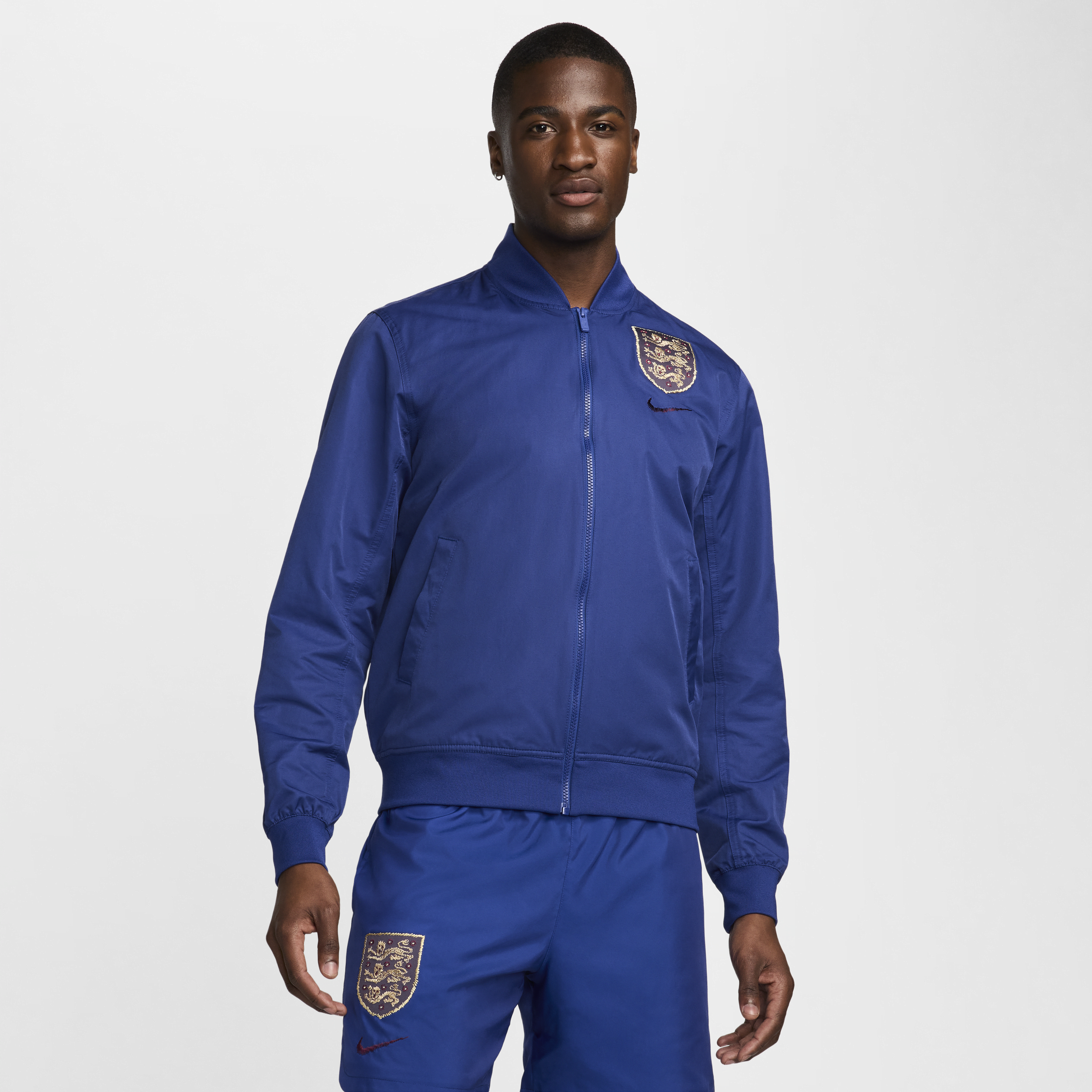 Giacca bomber da calcio in tessuto Nike Inghilterra Sport Essentials – Uomo - Blu