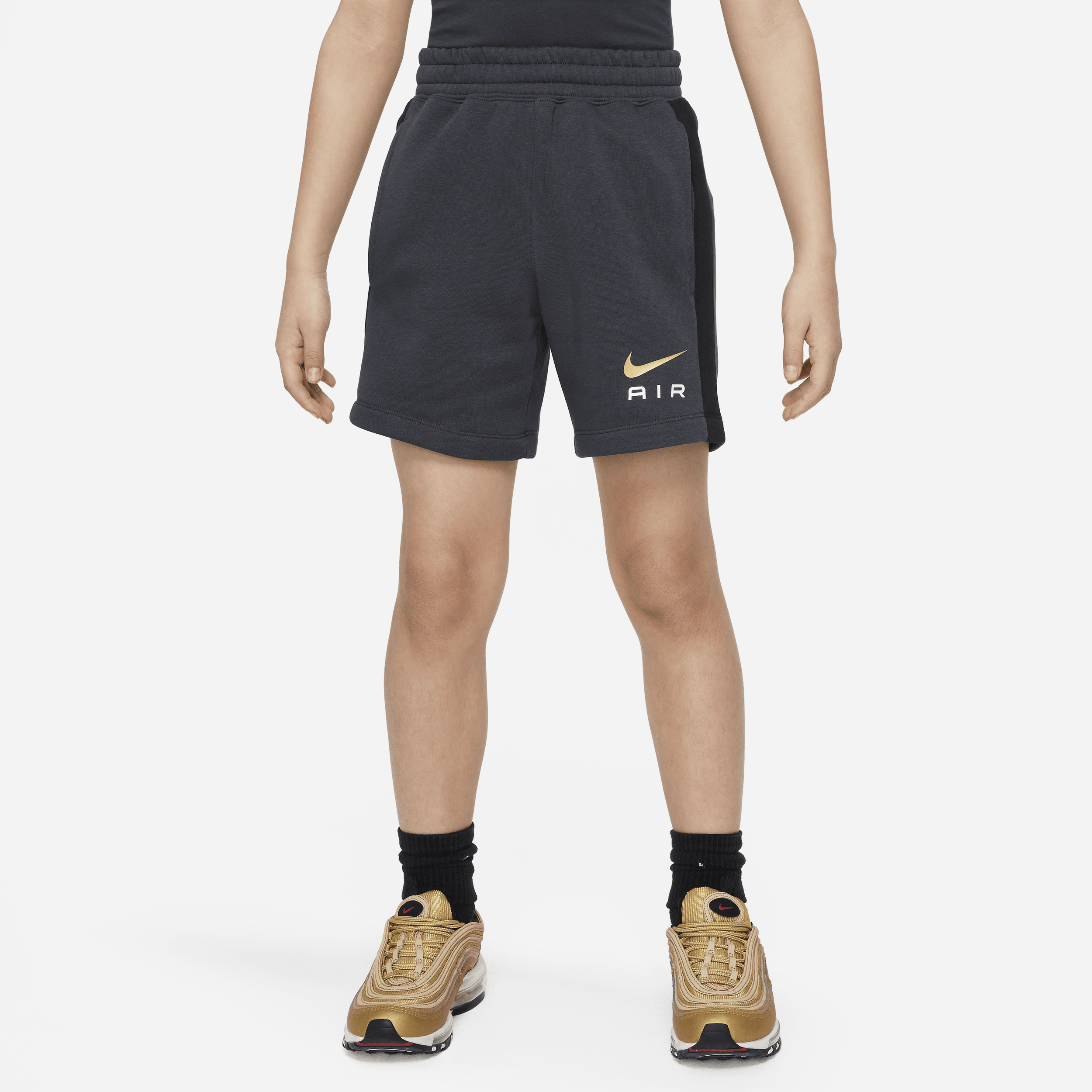 Nike Air Pantalón corto de tejido Fleece - Niño - Gris