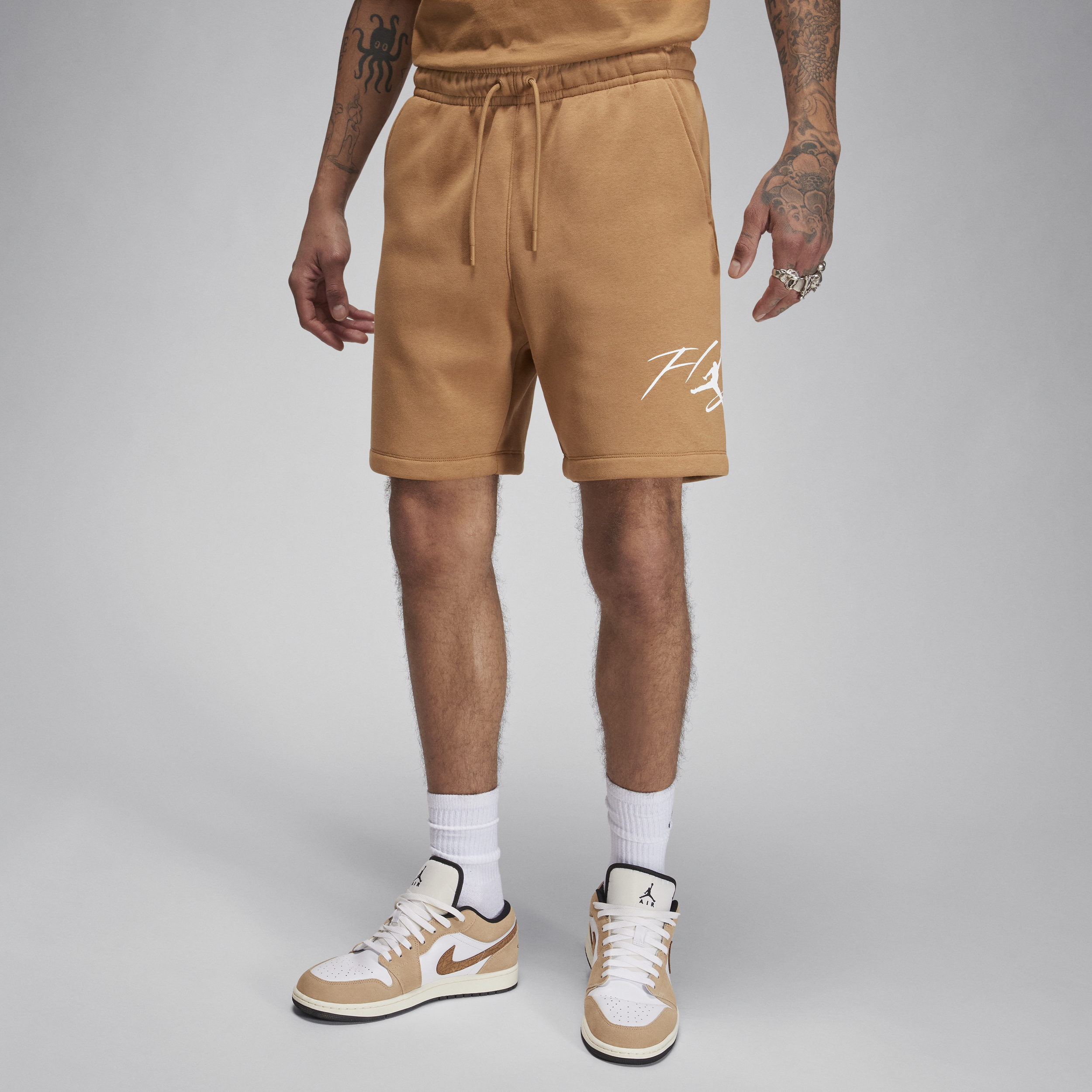 Jordan Brooklyn Fleece-shorts til mænd - brun