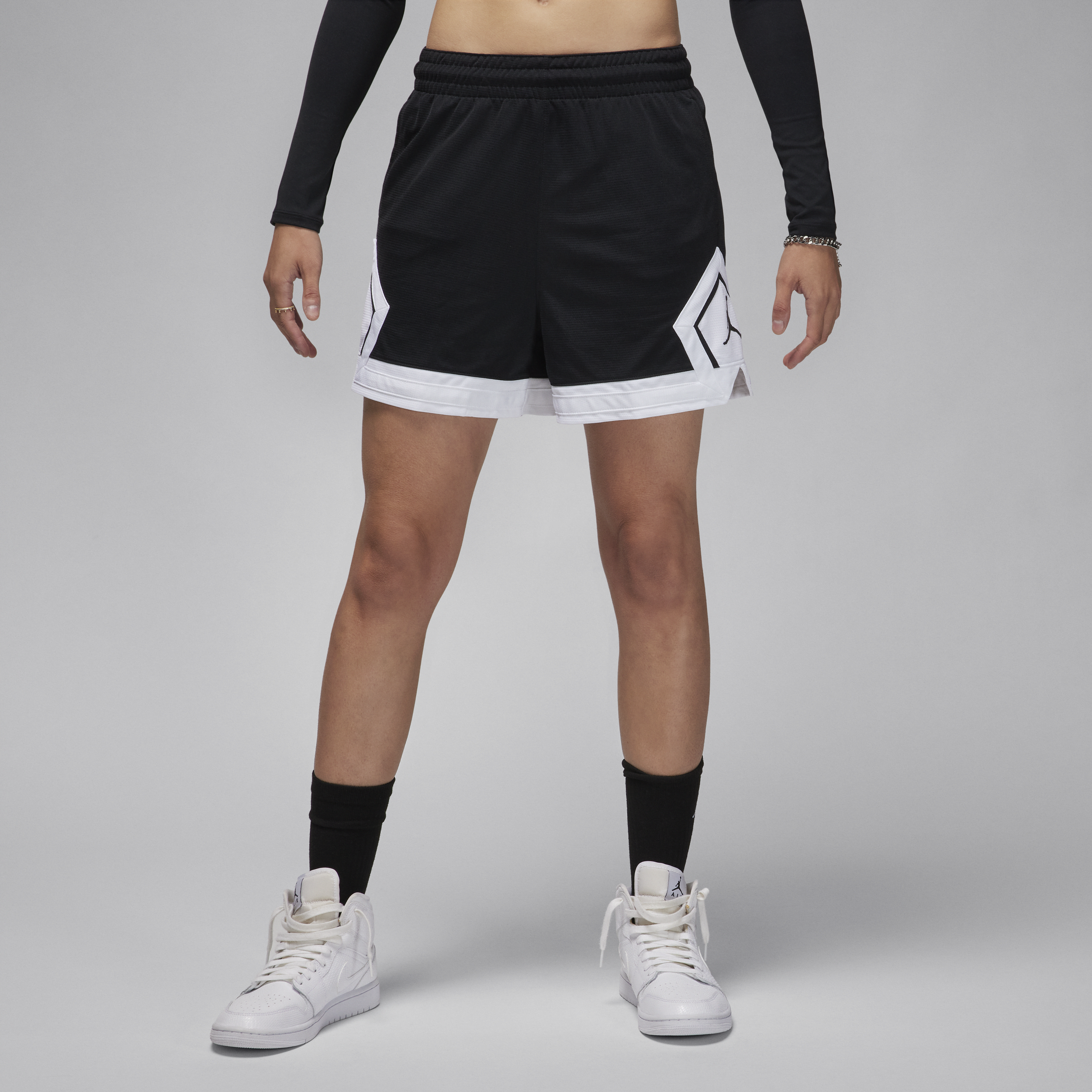 Jordan Sport Pantalón corto de diamante de 10 cm - Mujer - Negro