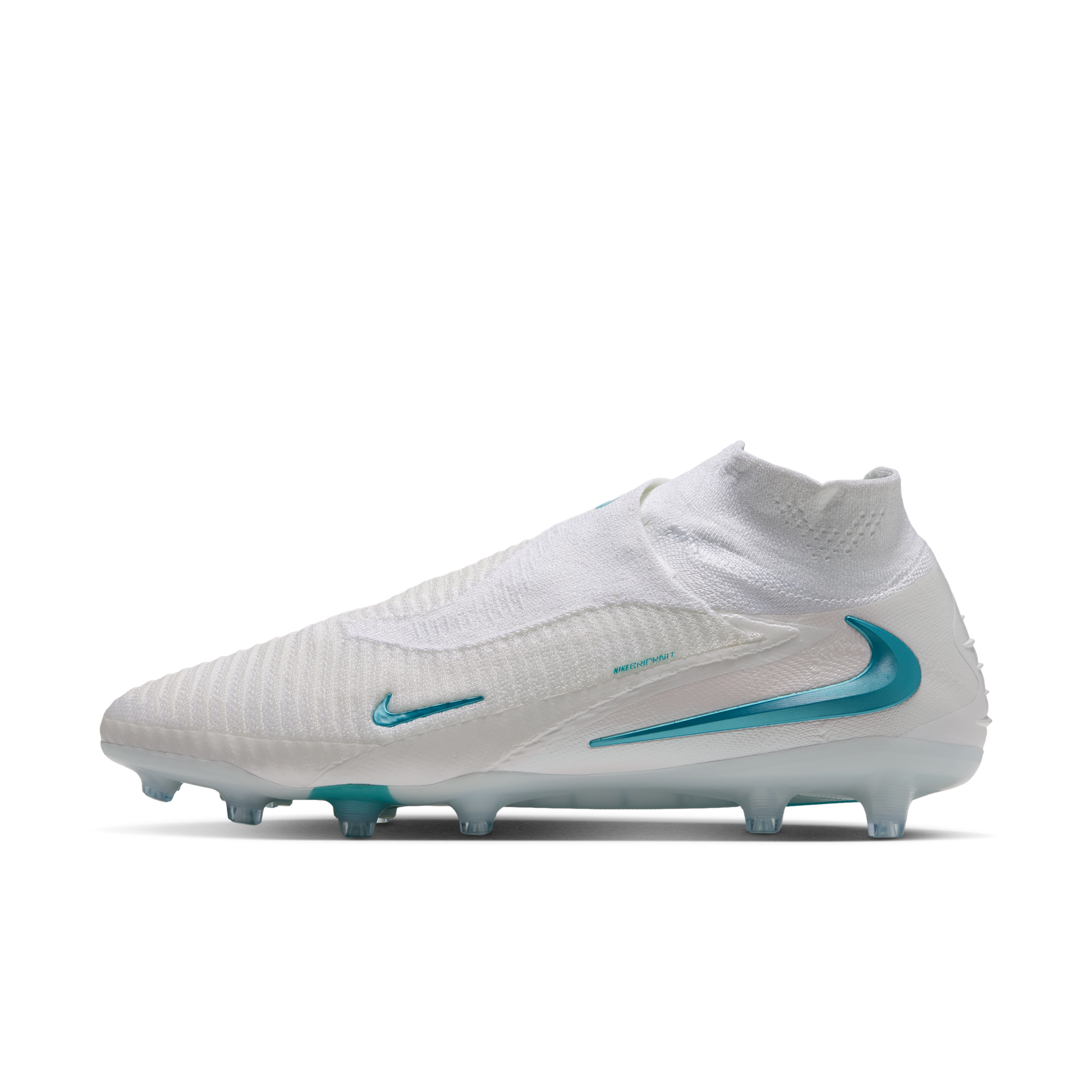 Chaussure de foot à crampons pour terrain synthétique Nike Phantom 6 High Elite - Blanc