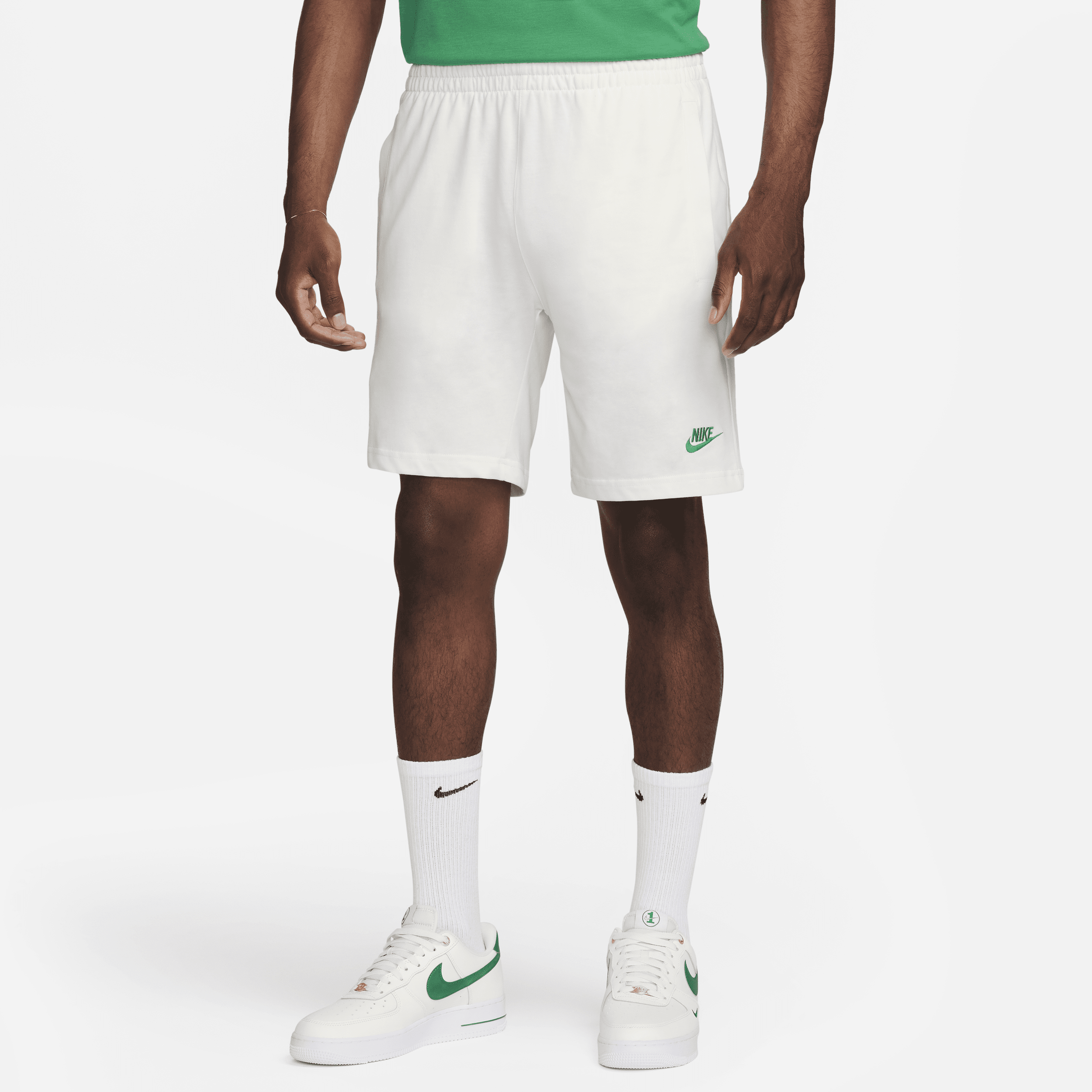 Nike Sportswear Club-shortsene til mænd - hvid