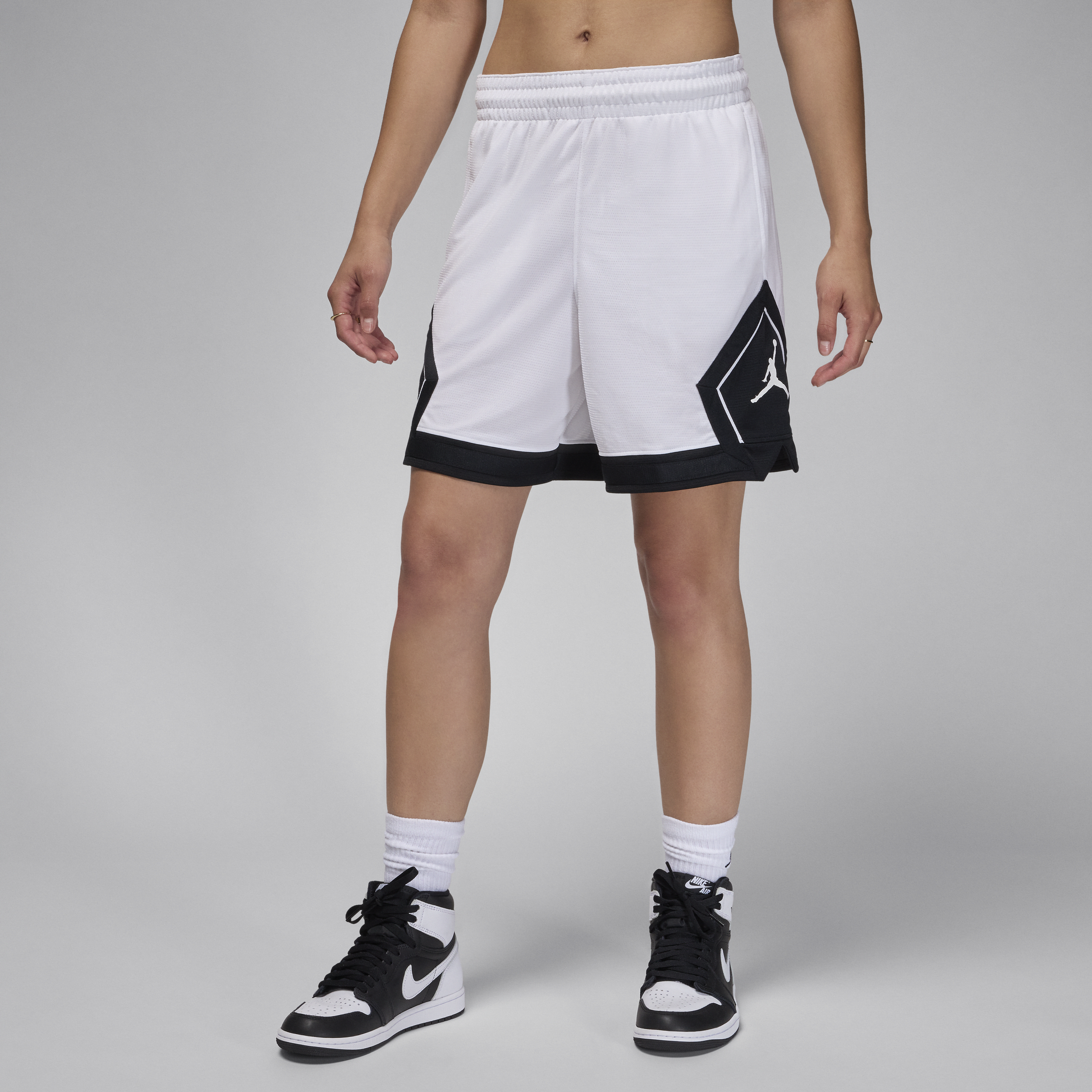 Jordan Sport Pantalón corto de diamante de 10 cm - Mujer - Blanco