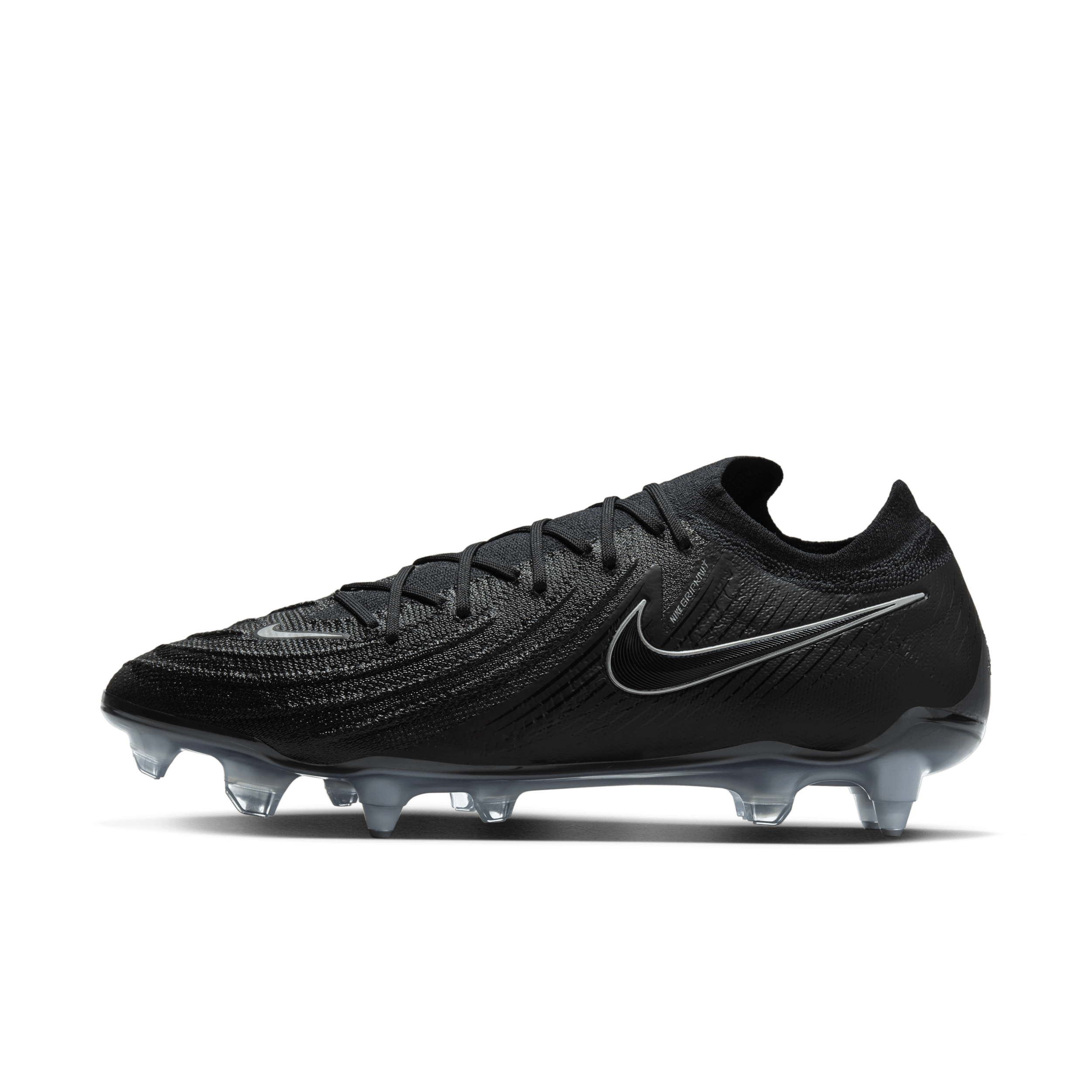 Nike Phantom GX 2 Elite low-top voetbalschoenen (zachte ondergrond) - Zwart