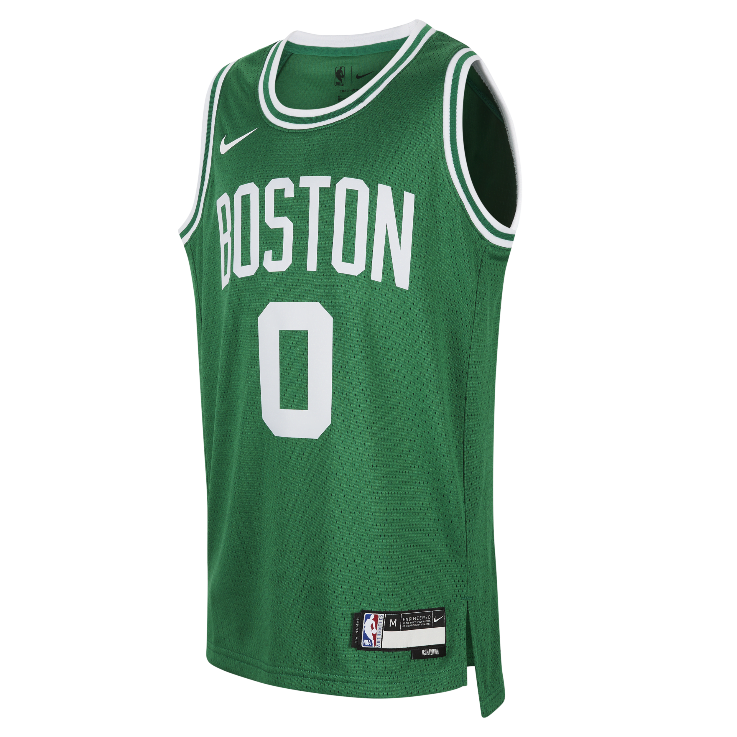 Boston Celtics 2023/24 Icon Edition Nike NBA Swingman-trøje til større børn - grøn